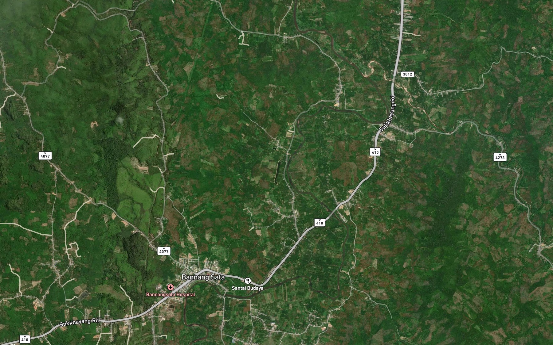 Satellite map of the Bueng Bue Yae