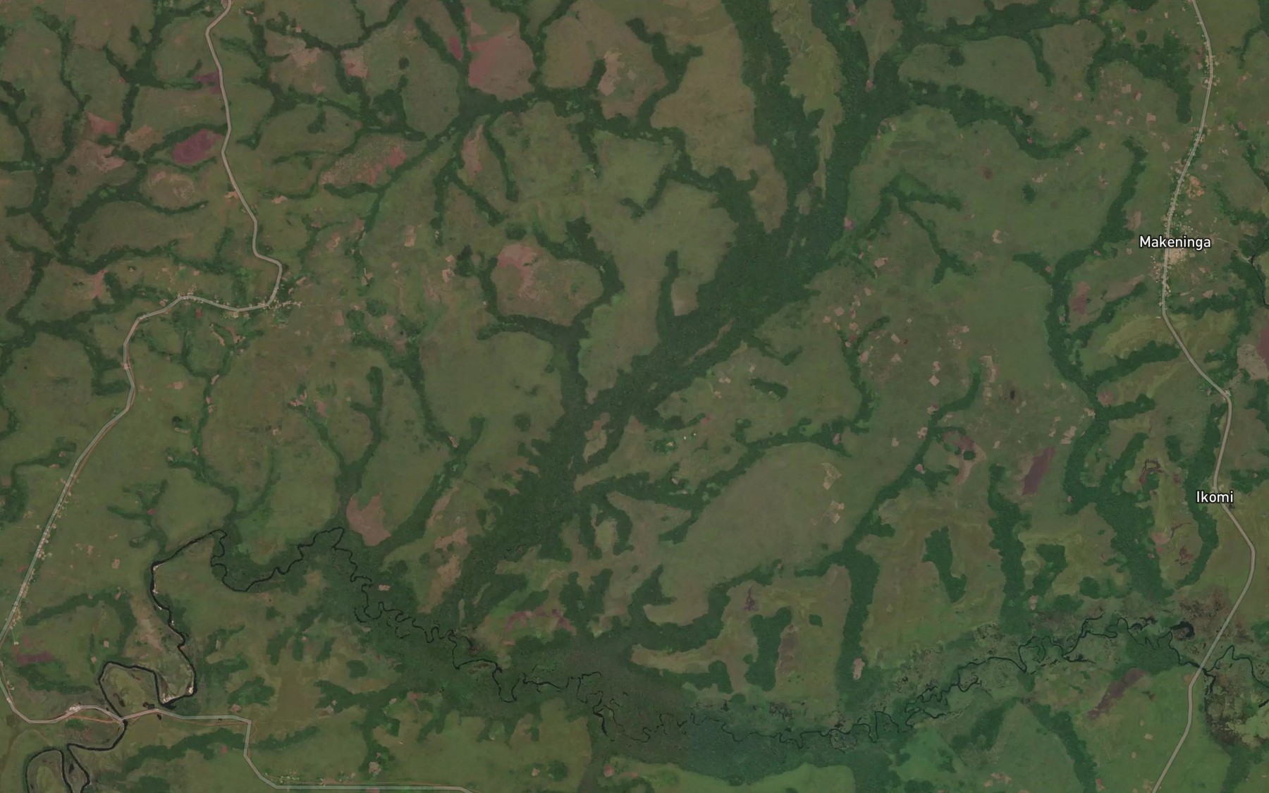 Satellite map of the Mieni