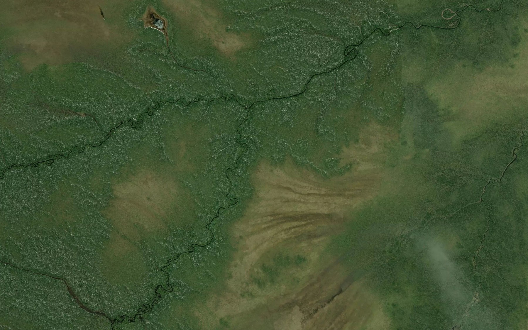 Satellite map of the Little Legarde River