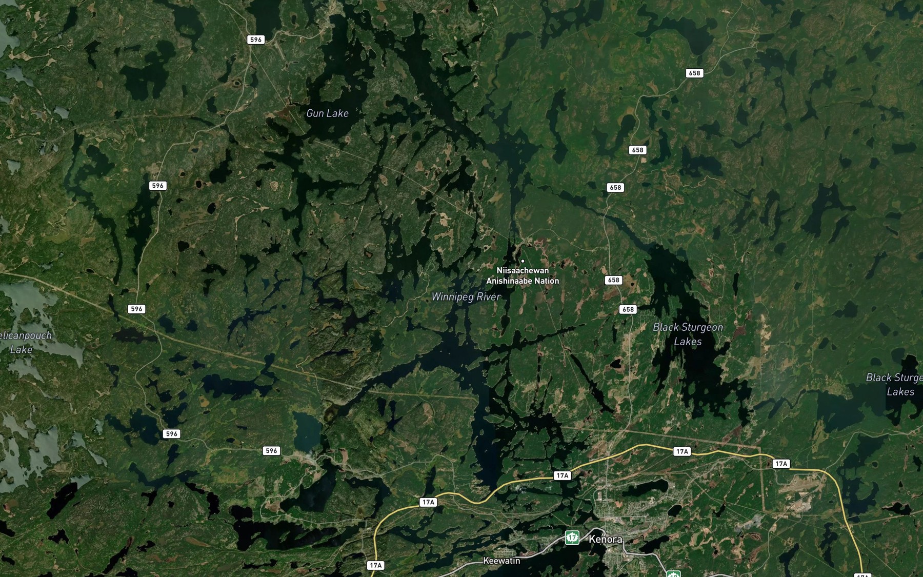 Satellite map of the The Big Stretch