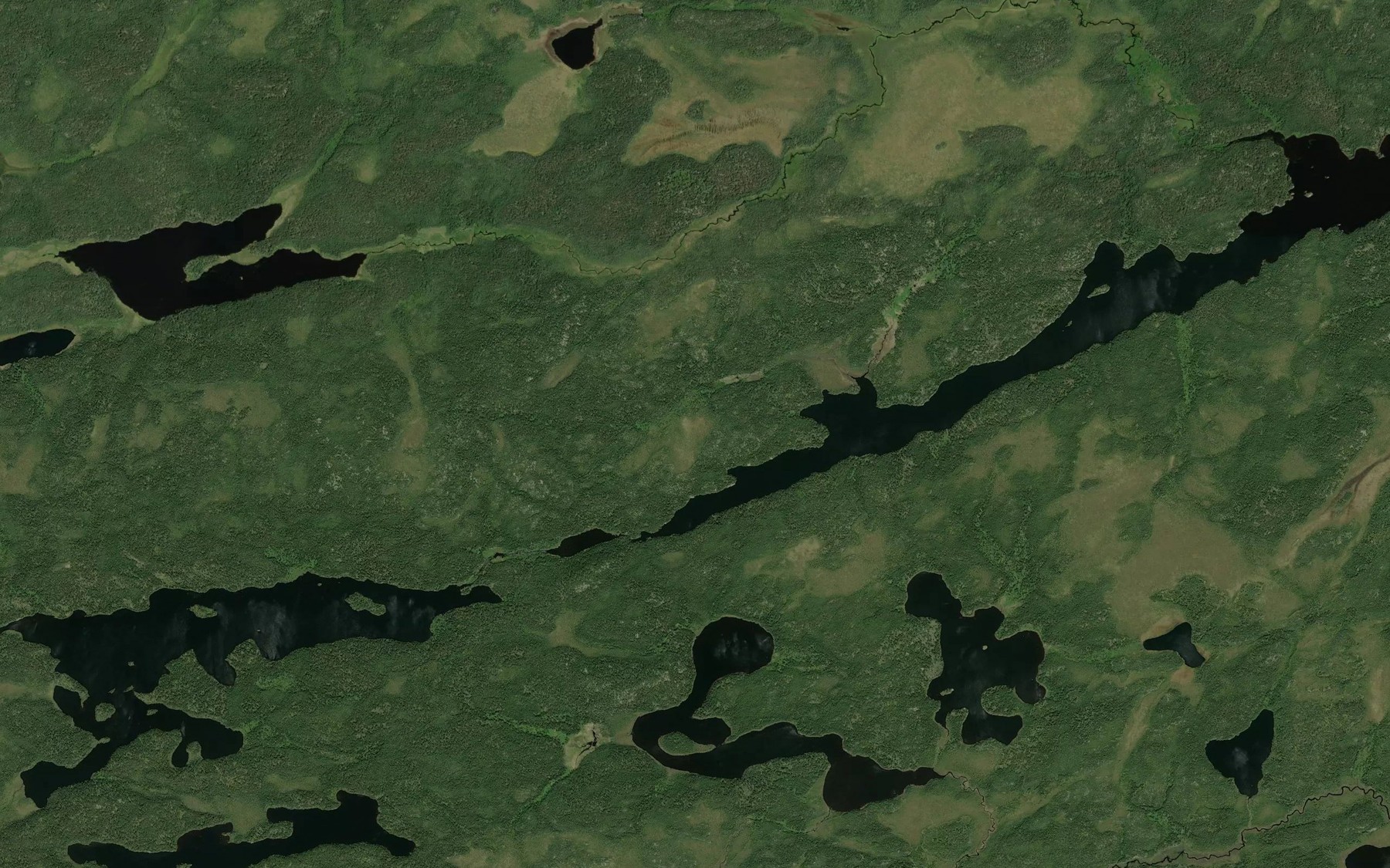 Satellite map of the Whitestone Creek
