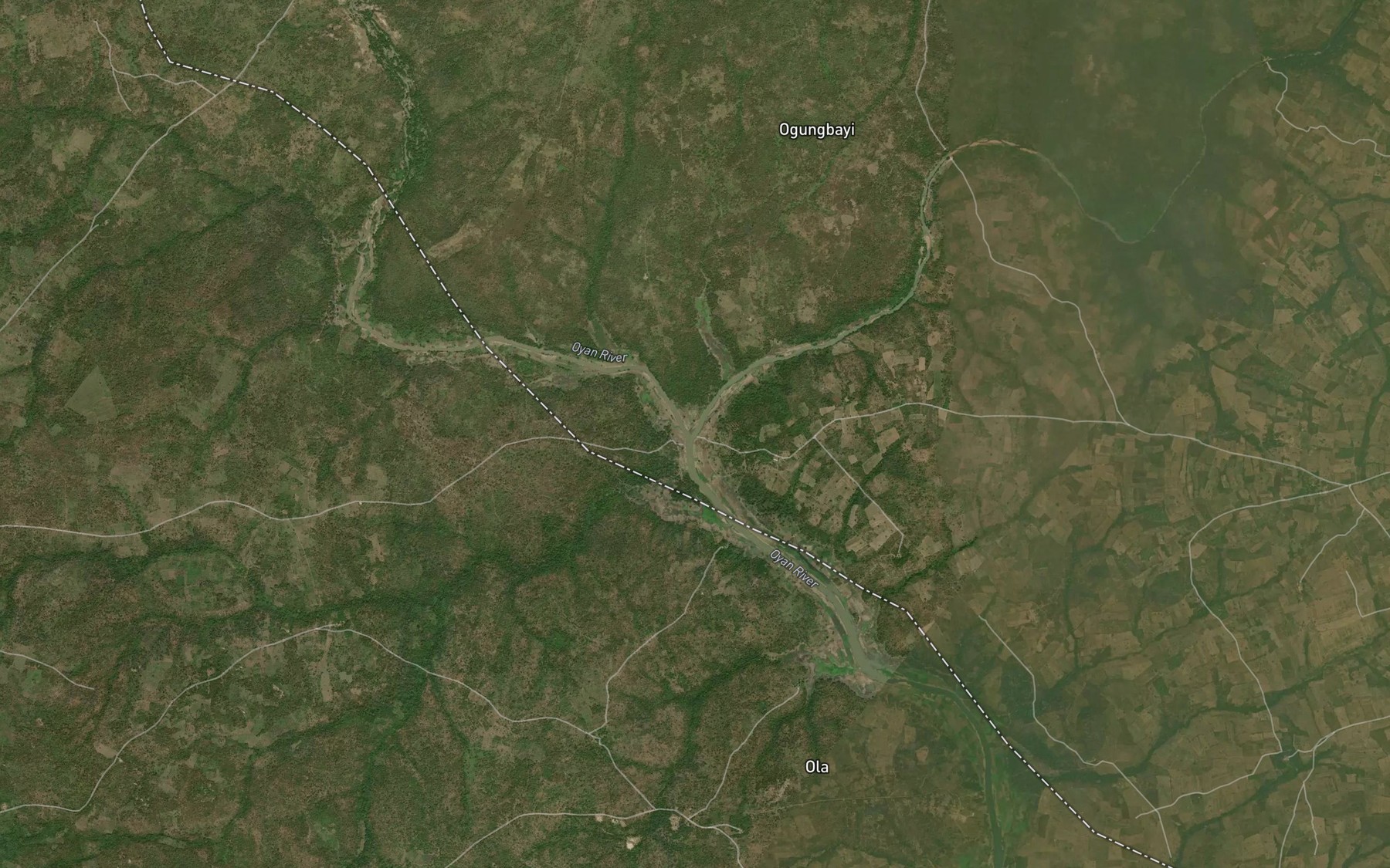 Satellite map of the River Ofiki