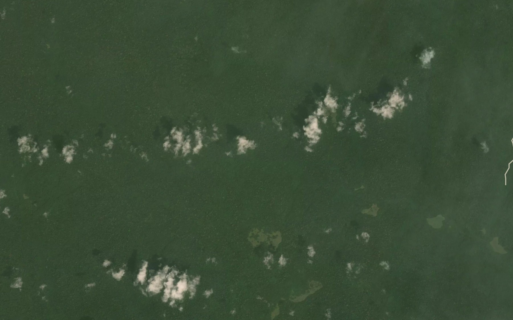 Satellite map of the Idjombe