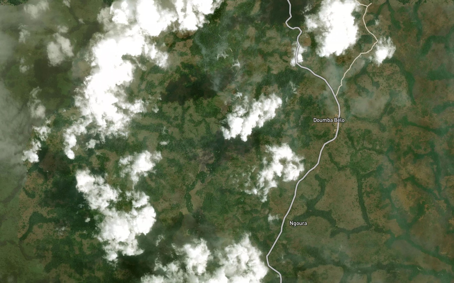 Satellite map of the Popoum