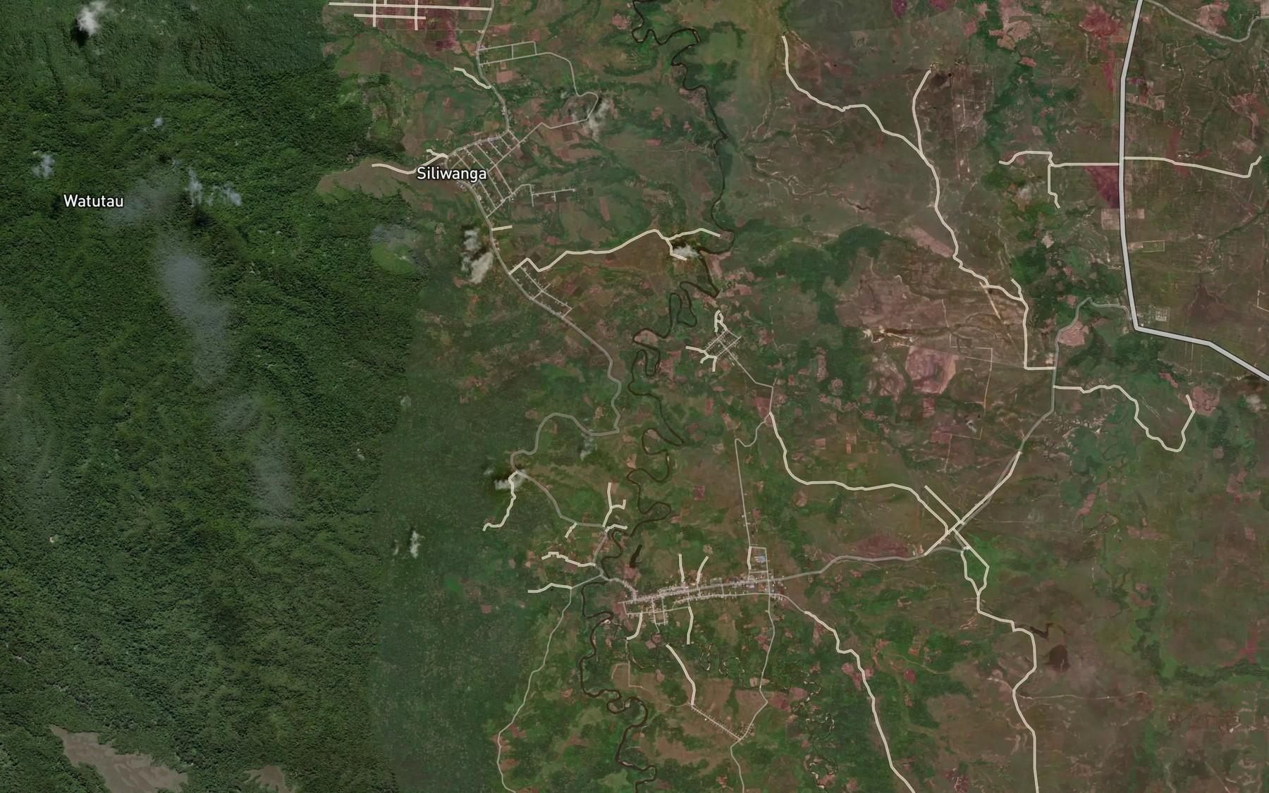 Satellite map of the Uwei Halipupu