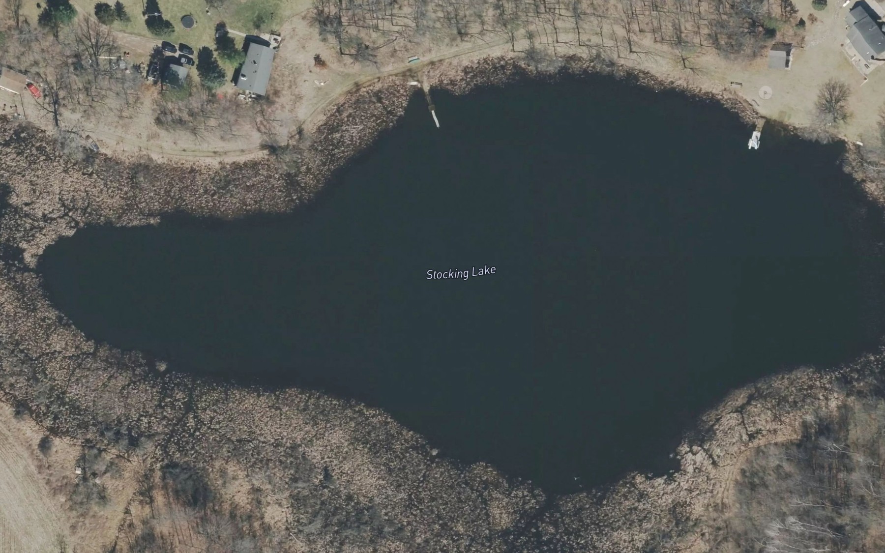 Satellite map of the Stocking Lake