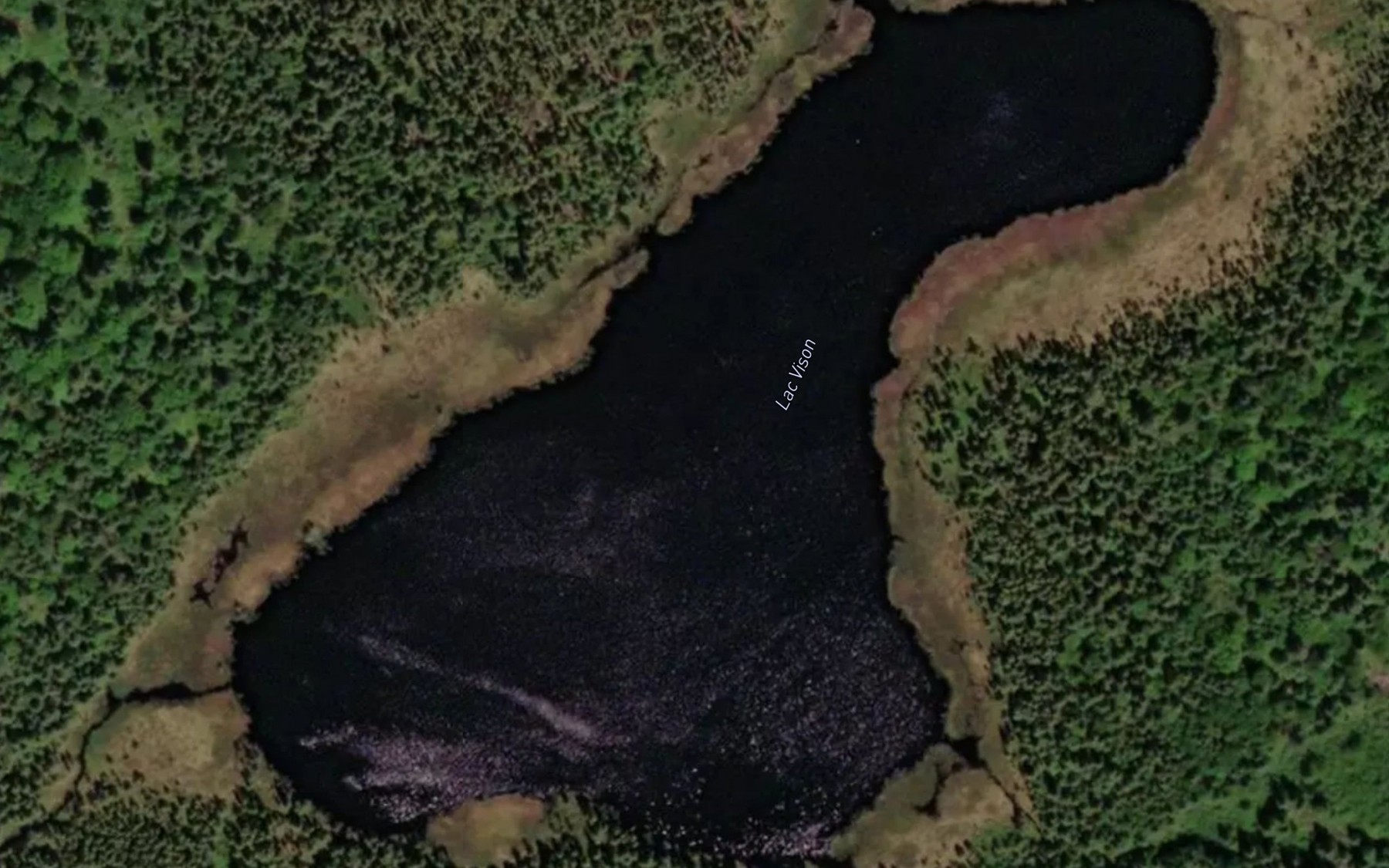 Satellite map of the Lac Vison