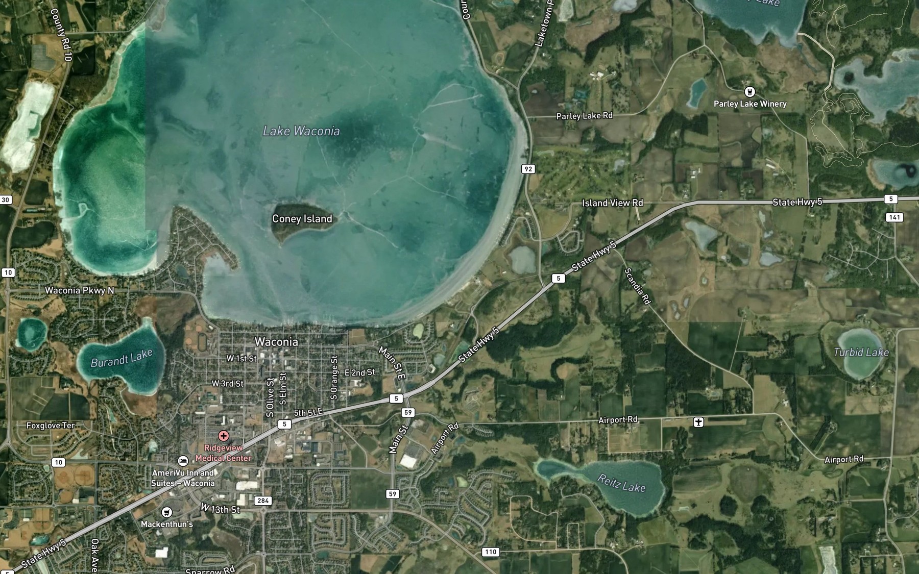 Satellite map of the Spot 3