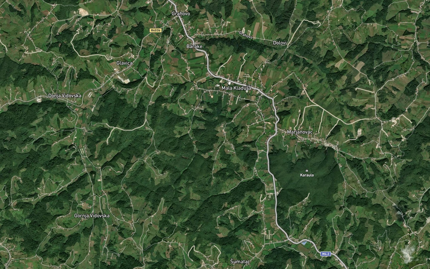 Satellite map of the Dumaca