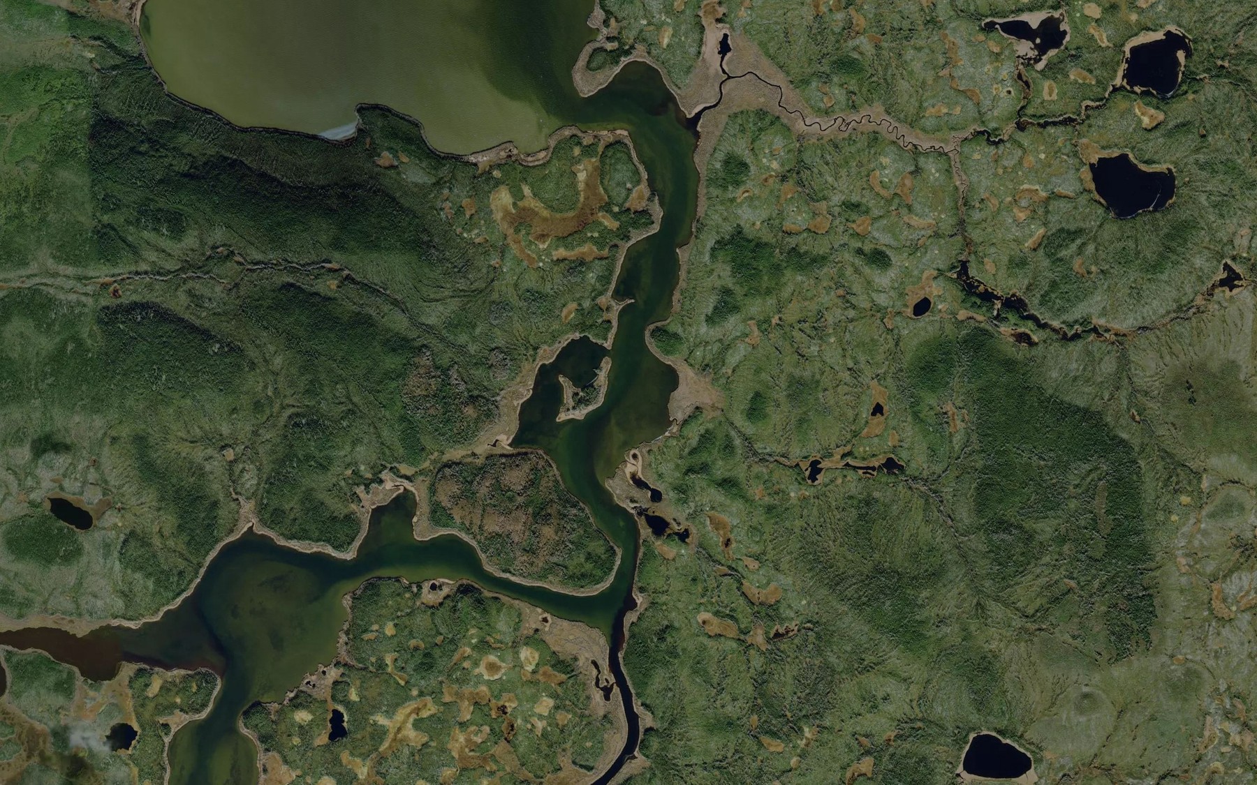 Satellite map of the Wuskwi Bay