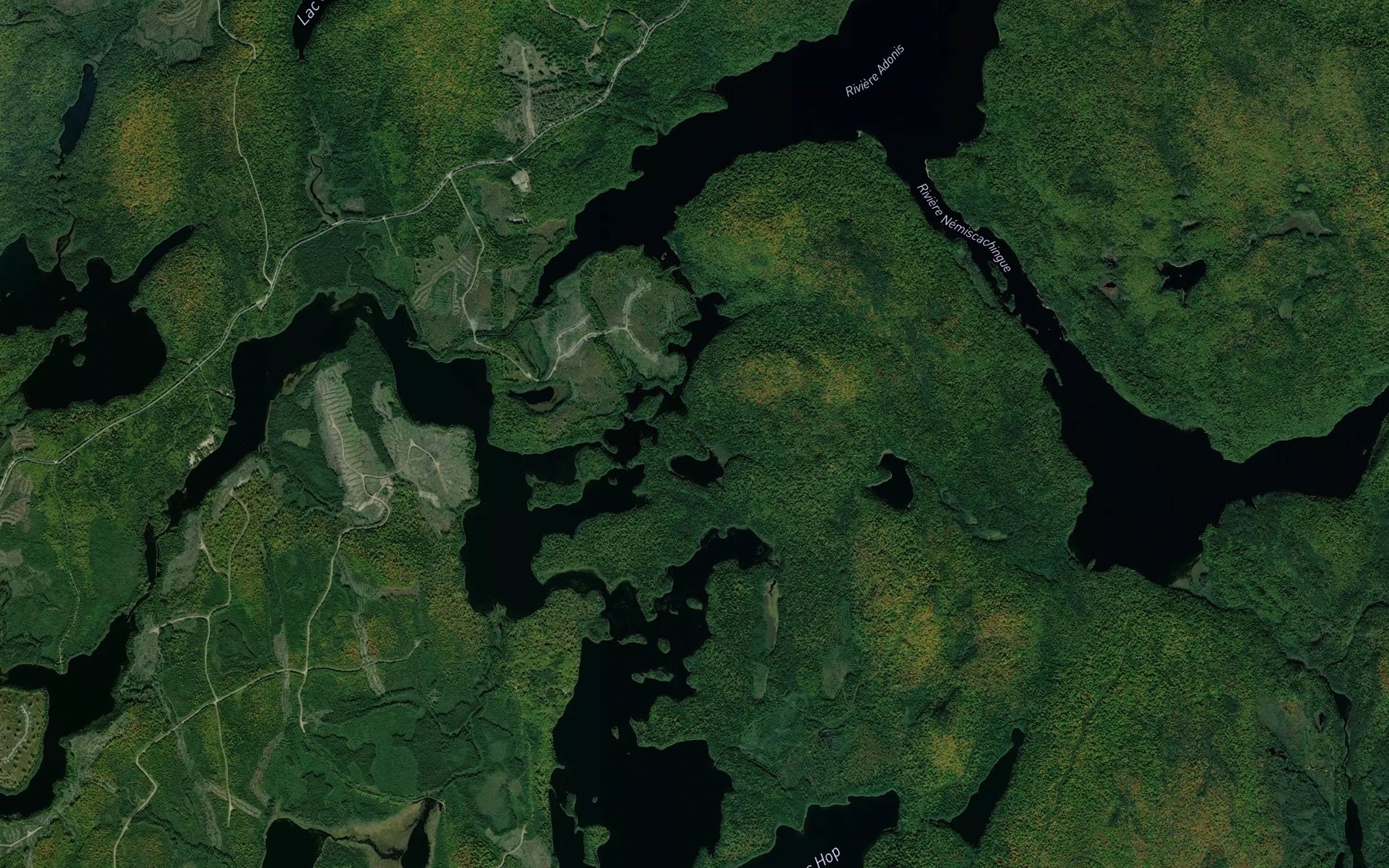 Satellite map of the Petit lac Tetipatciwonak