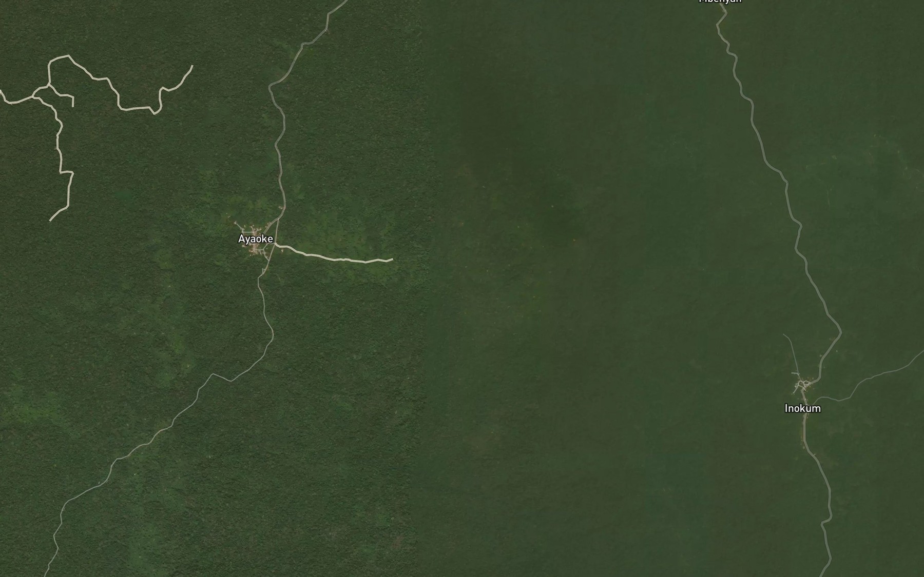 Satellite map of the Akam
