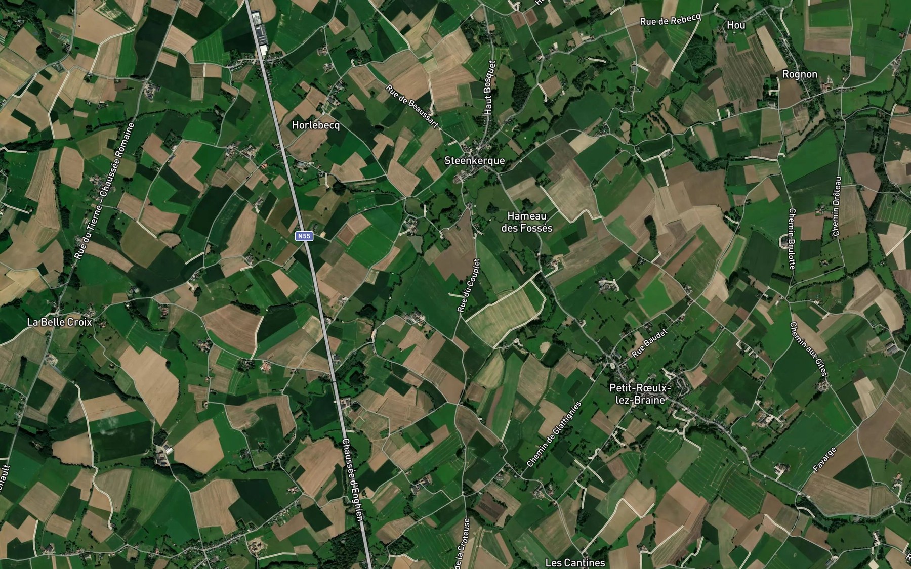 Satellite map of the Horlebecq