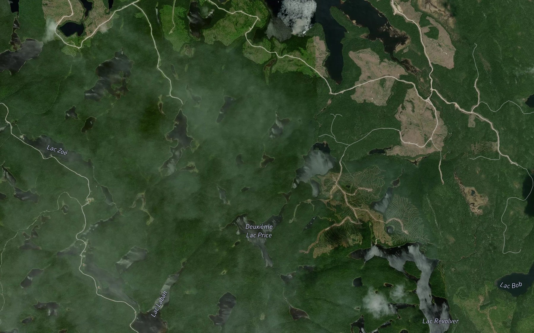 Satellite map of the Lac de l'Ergot