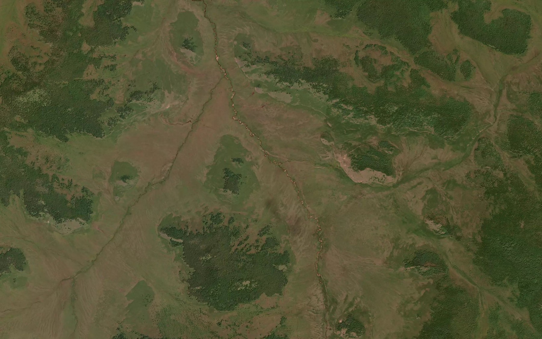 Satellite map of the Zun-Khargantuy