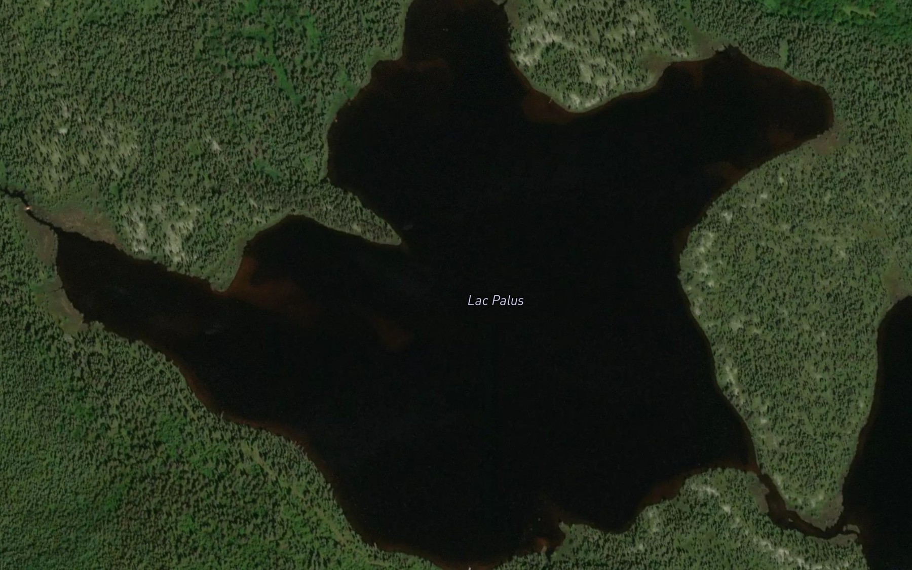 Satellite map of the Lac Palus