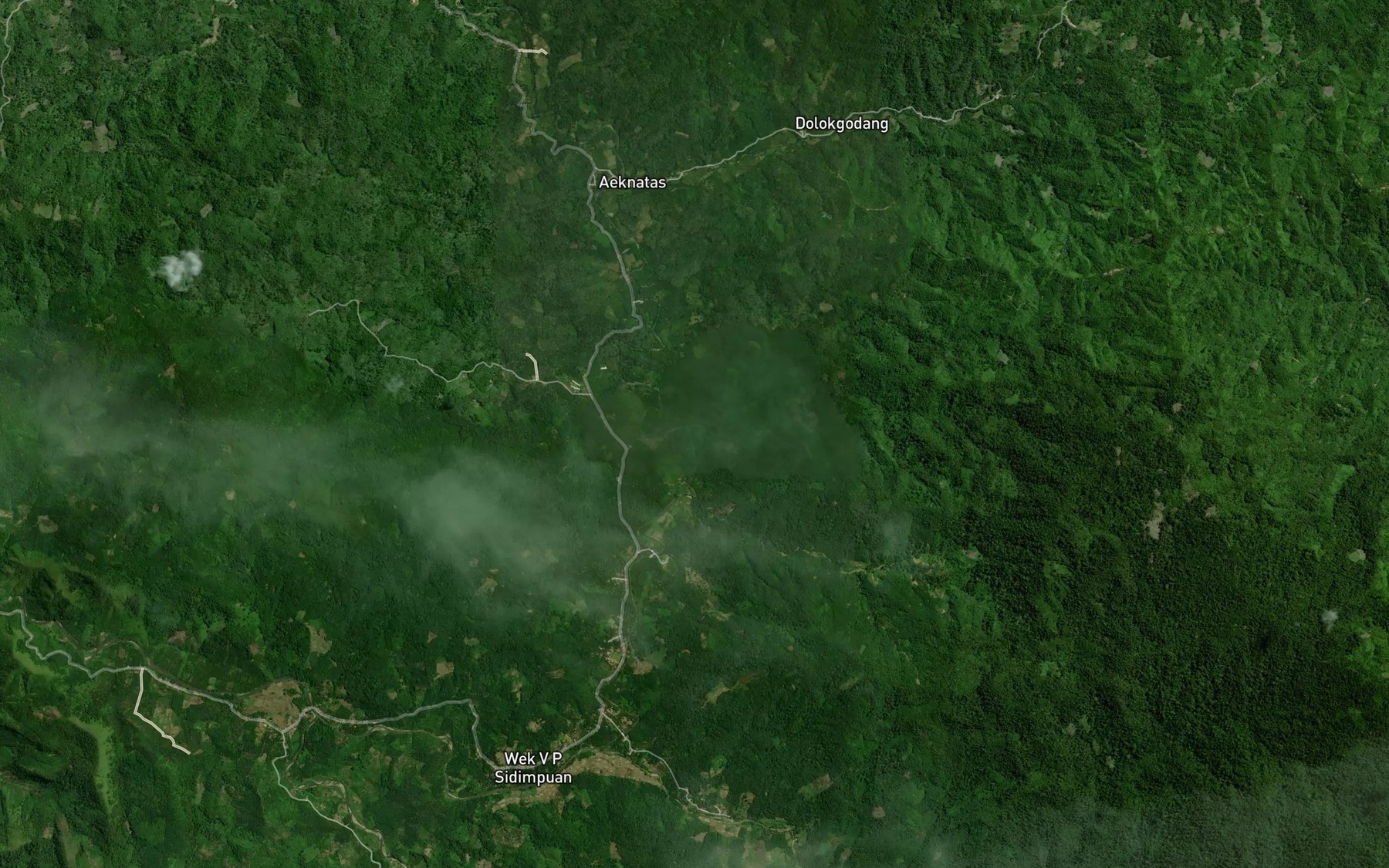 Satellite map of the Aek Siporkas