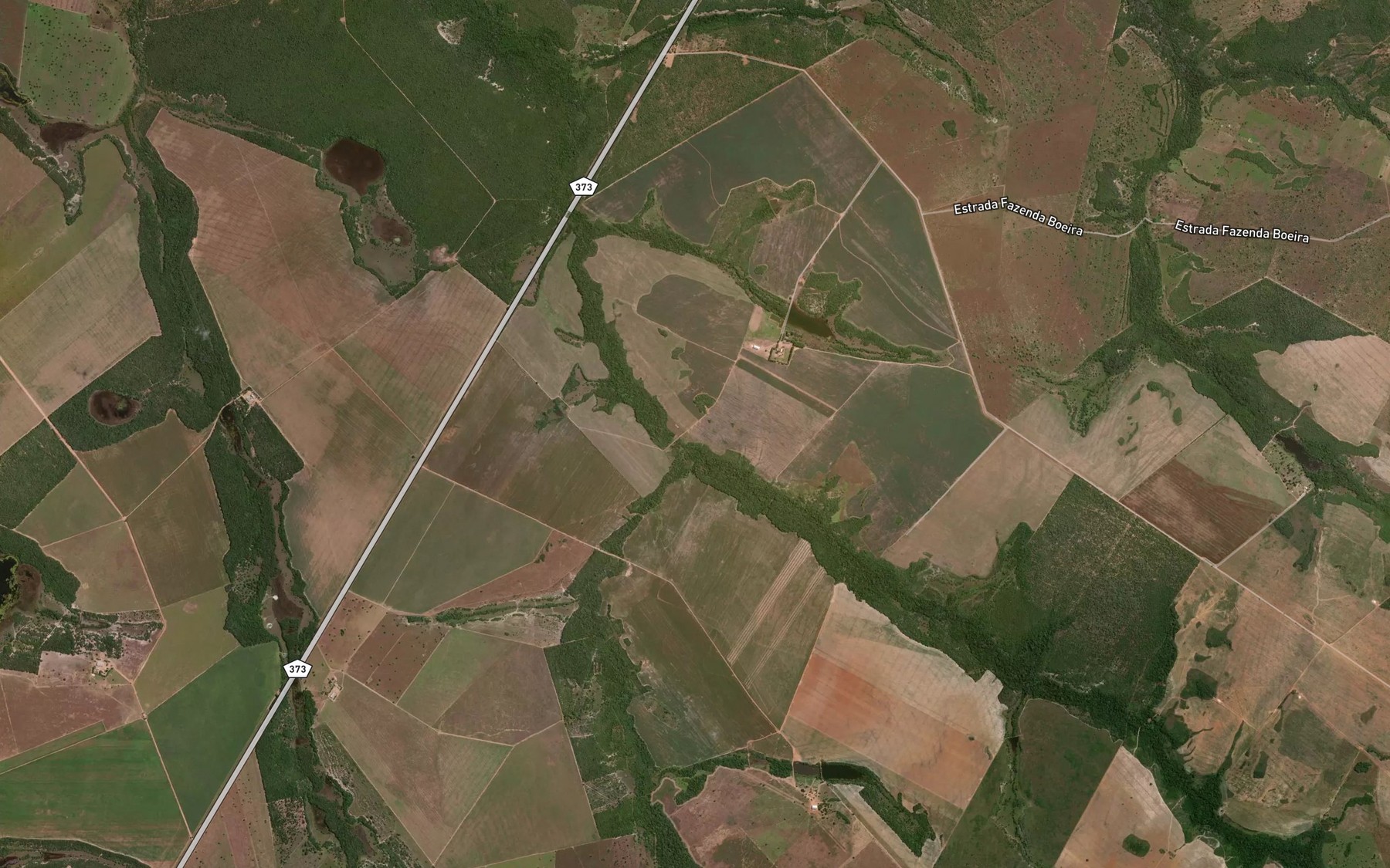 Satellite map of the Corrego Matanca