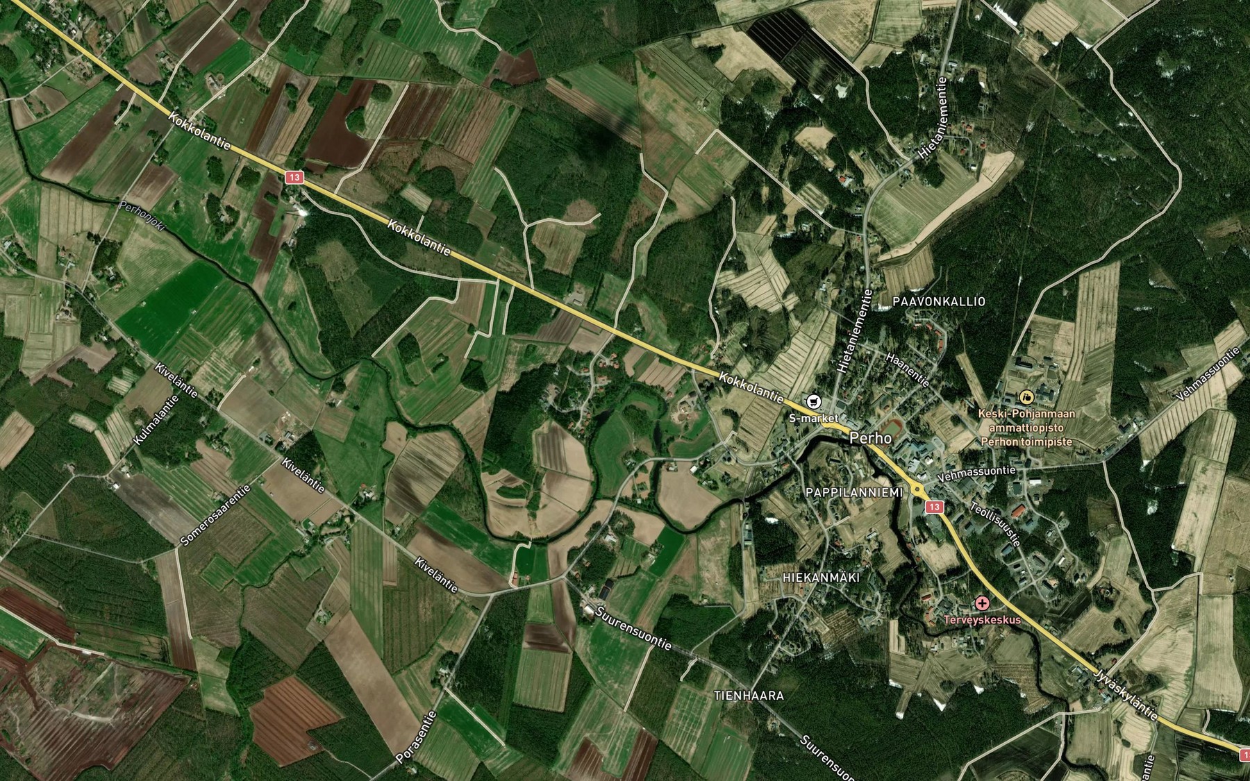Satellite map of the Sahinkoski