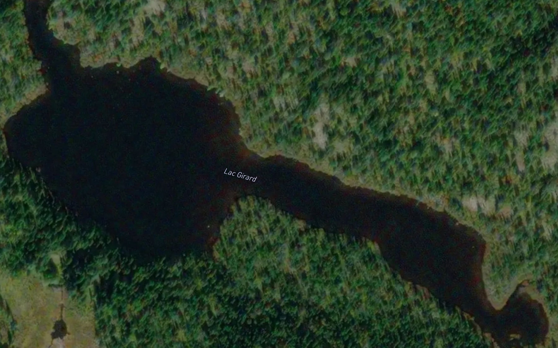 Satellite map of the Lac Girard