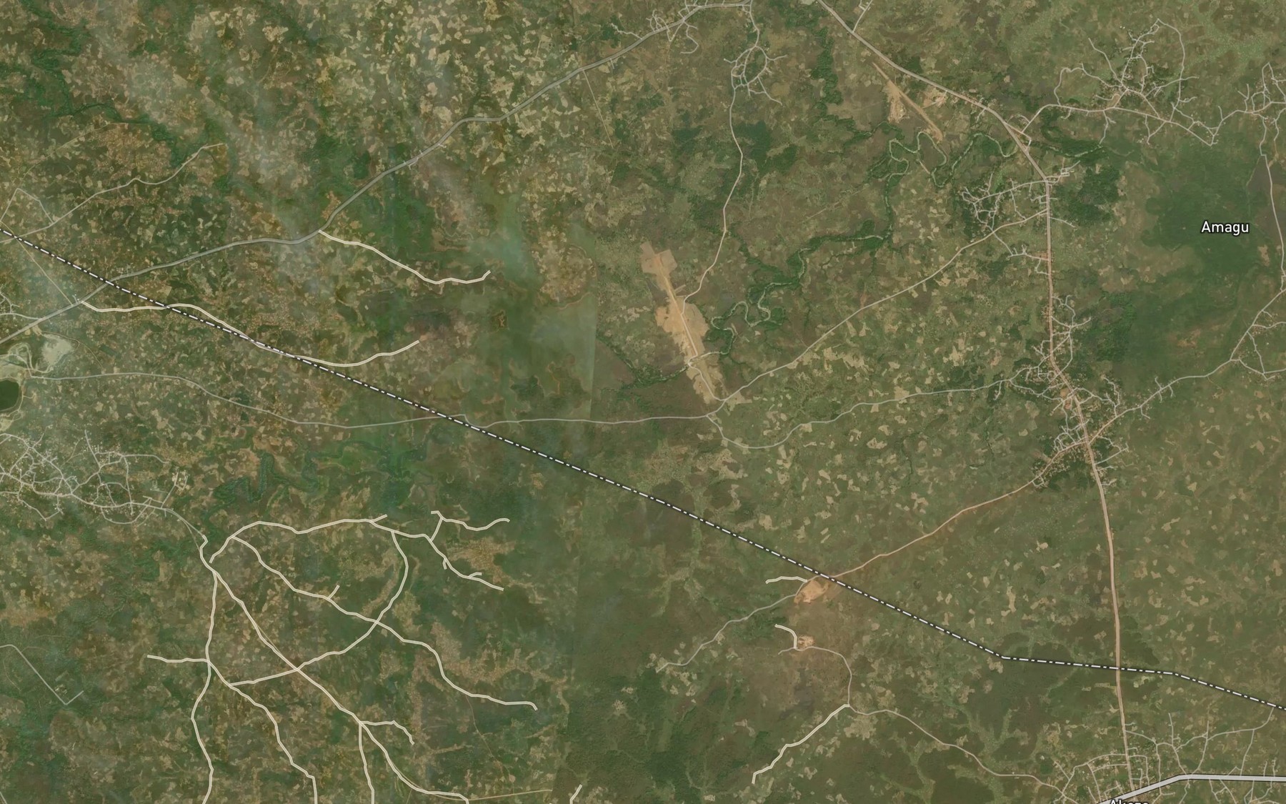 Satellite map of the River Mbriba