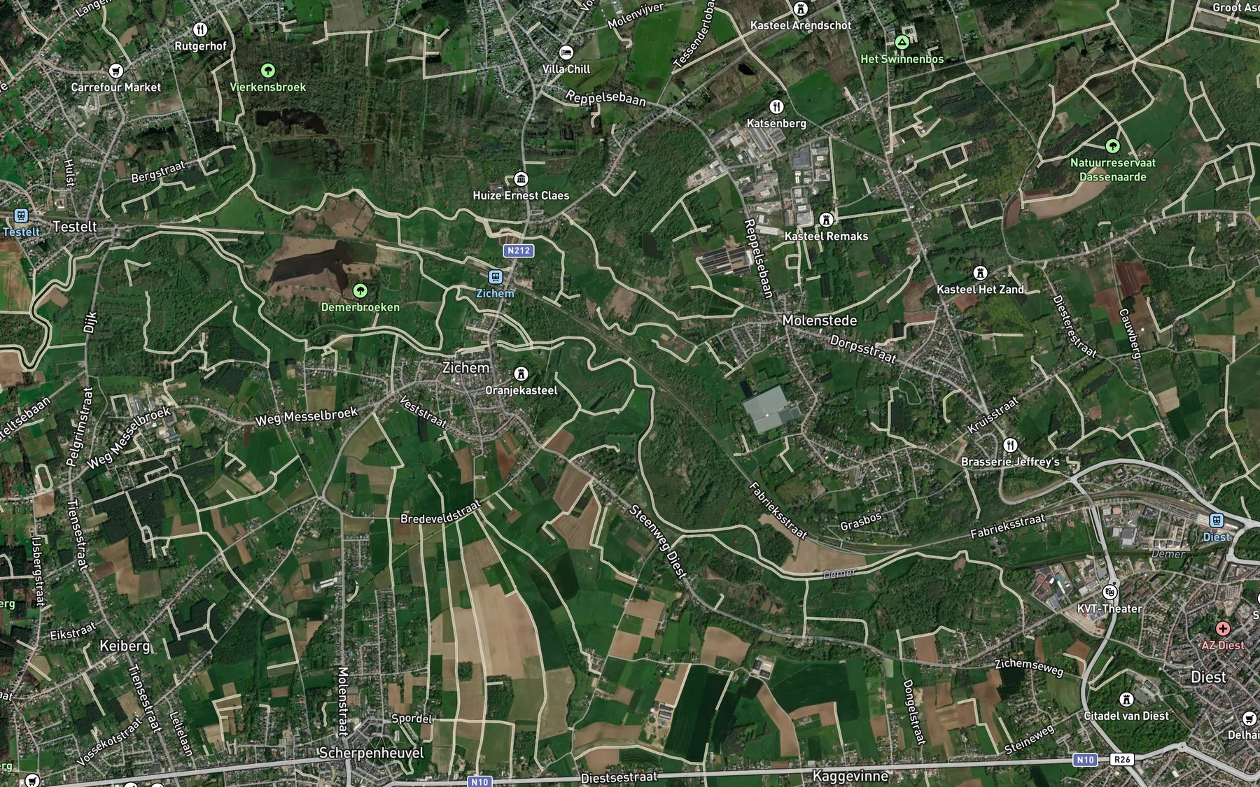 Satellite map of the Leigracht