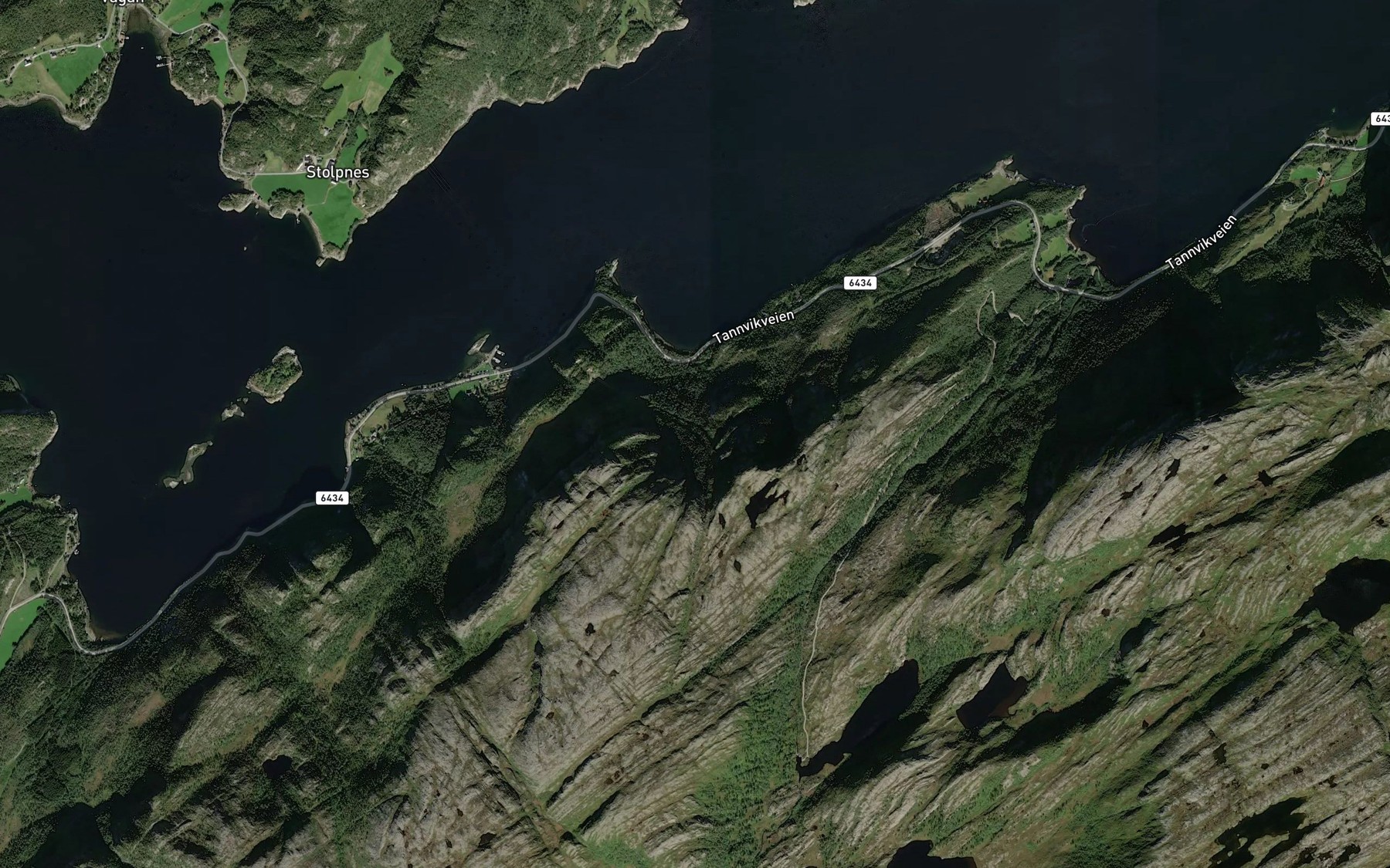 Satellite map of the Bugabekken