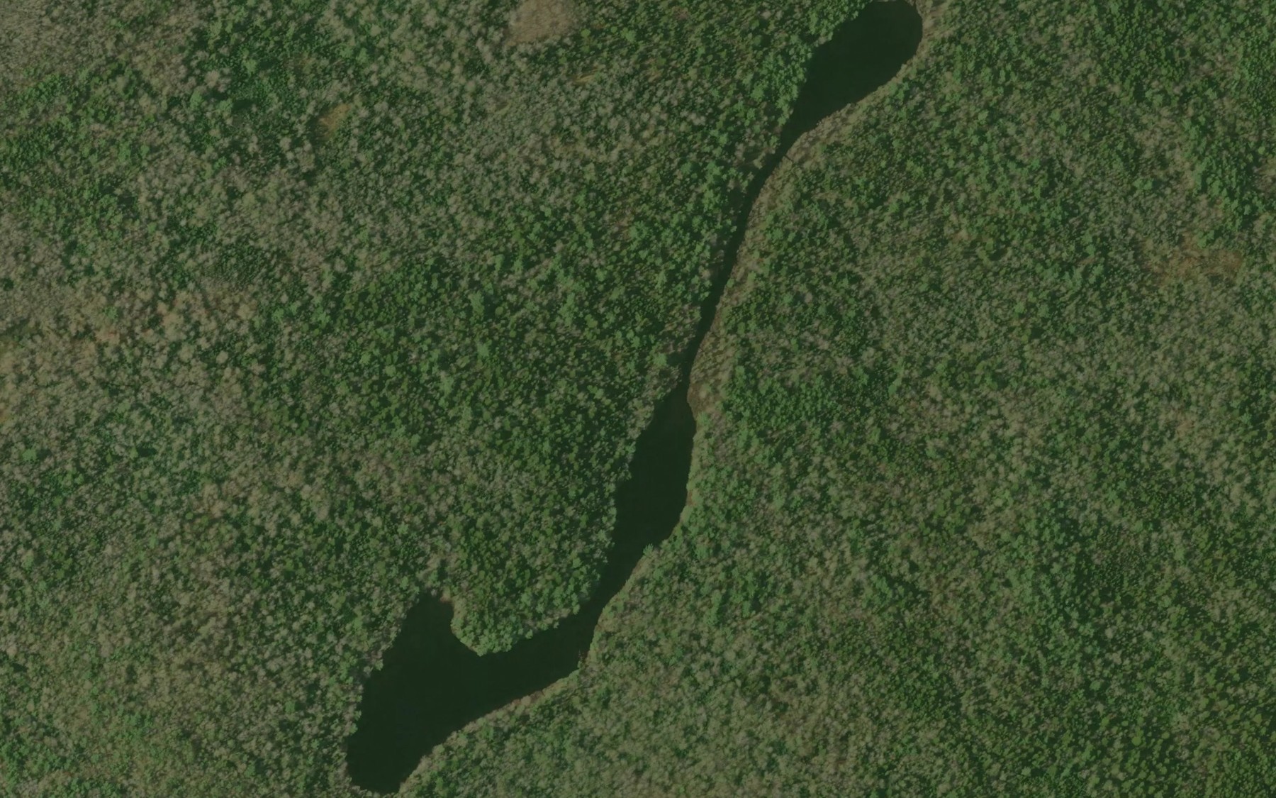 Satellite map of the Lagoon Lakes