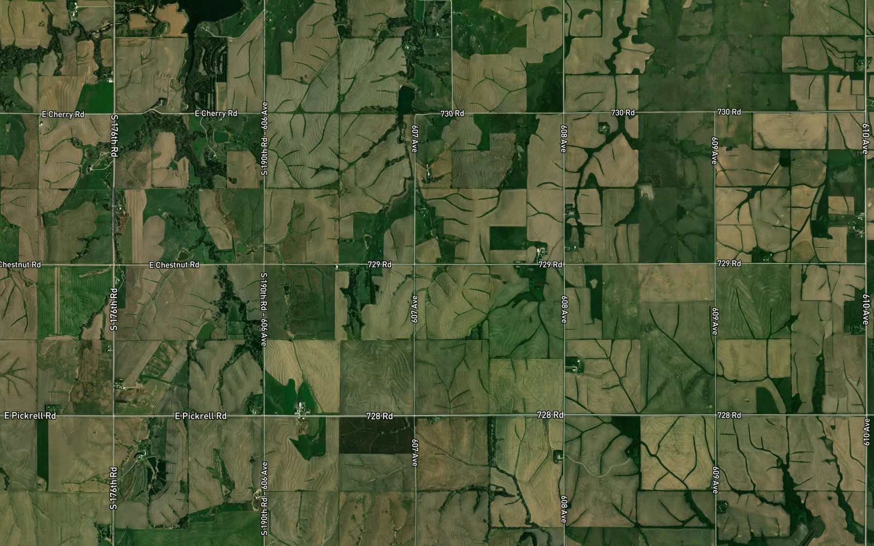 Satellite map of the Upper Big Nemaha Reservoir J-34