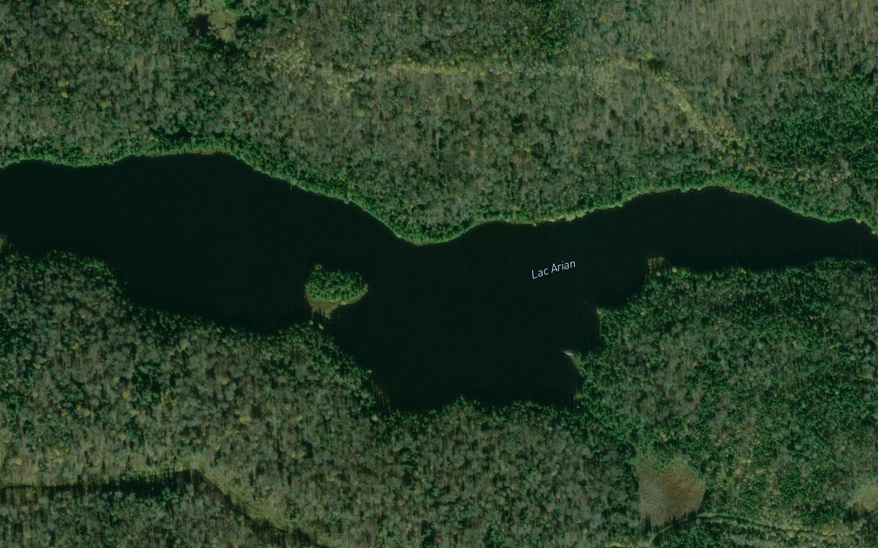 Satellite map of the Lac Arian