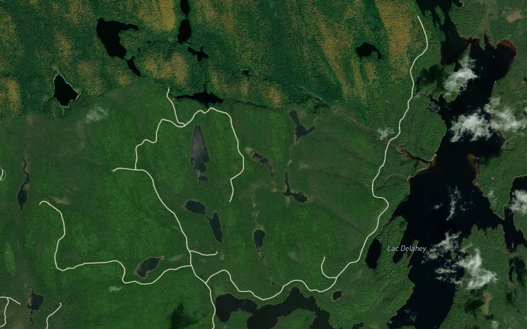 Satellite map of the Lac des Galoches