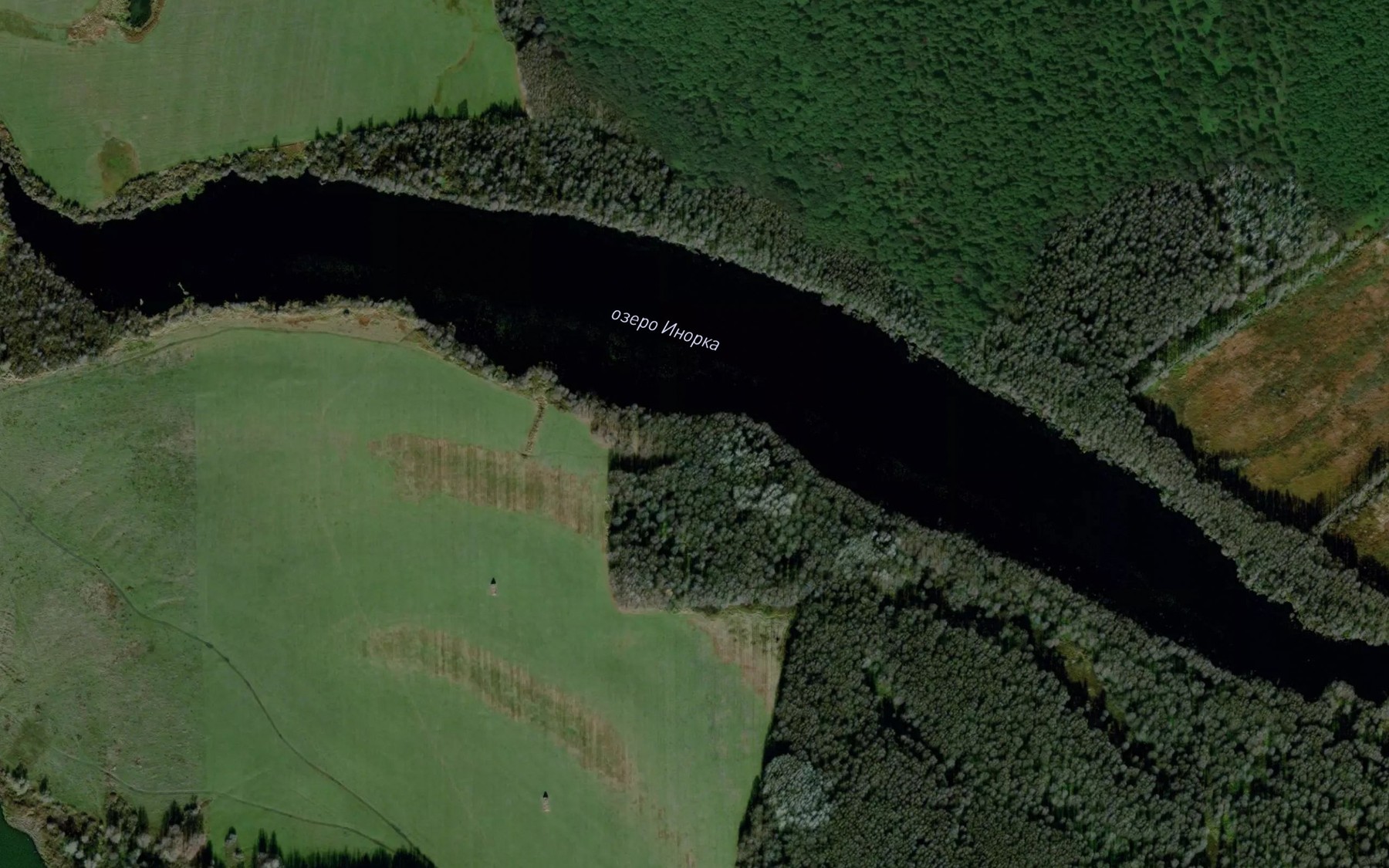 Satellite map of the Ozero Inorka