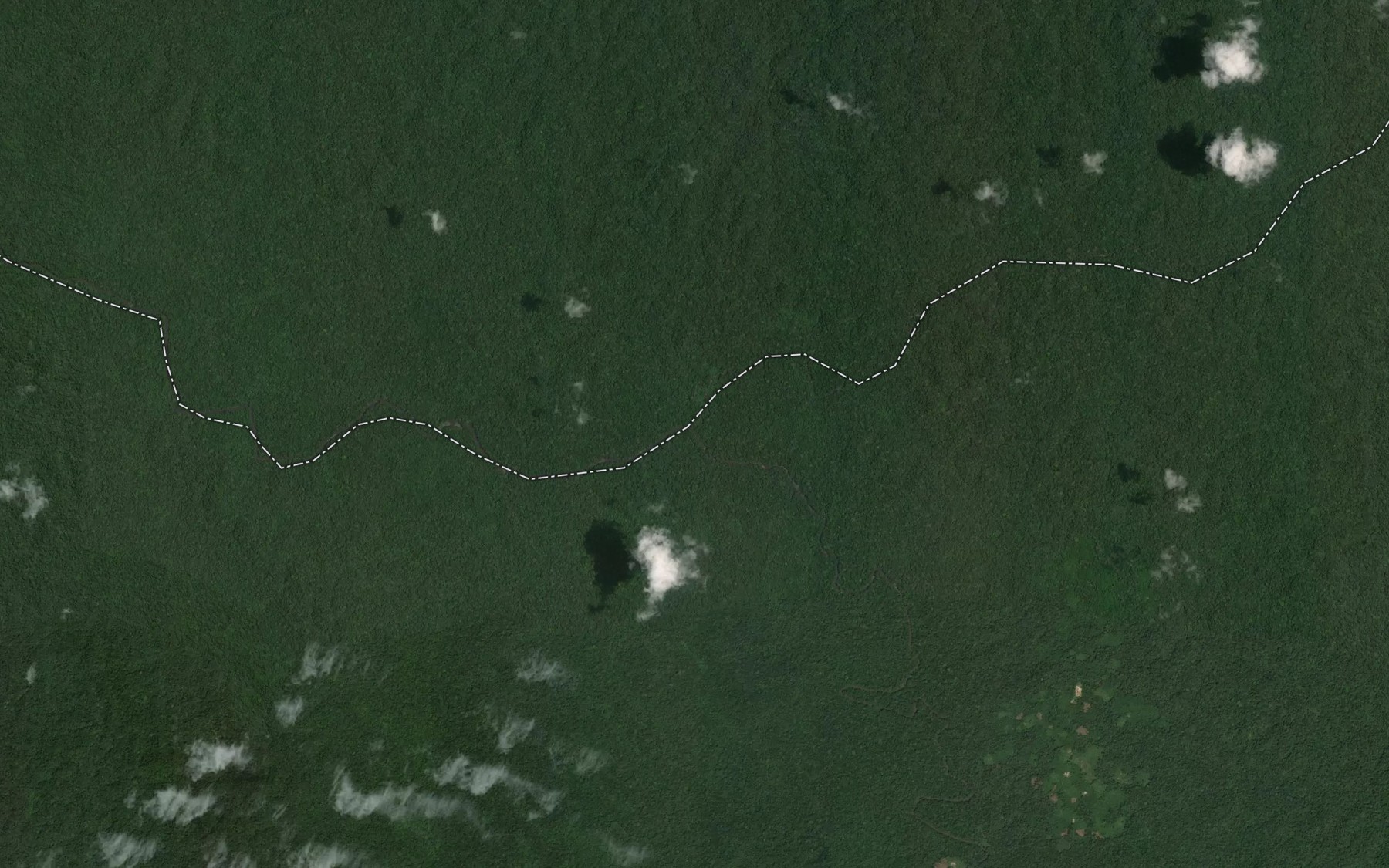 Satellite map of the Oyana