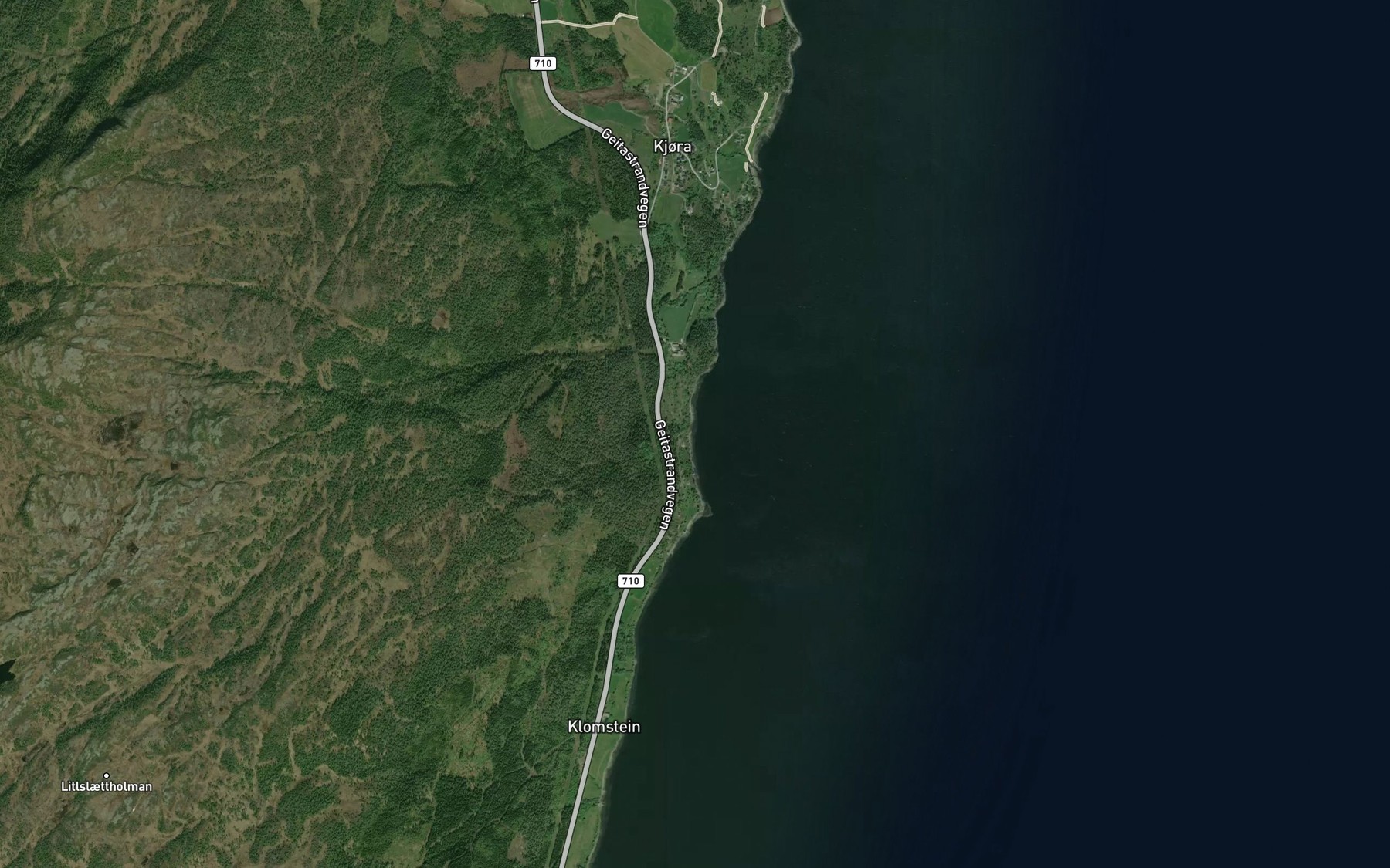 Satellite map of the Halsbukta