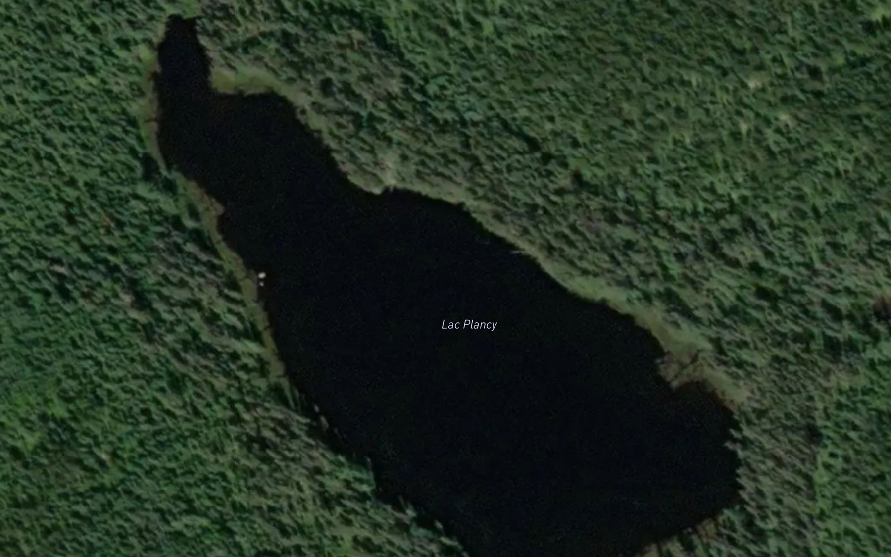Satellite map of the Lac Plancy