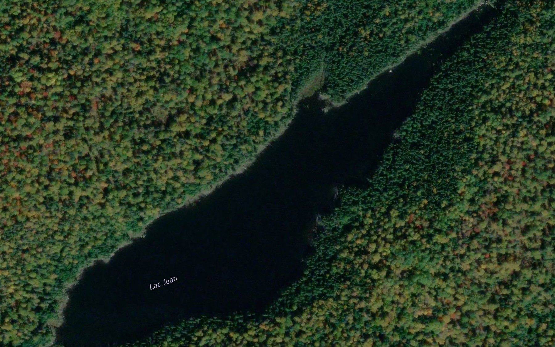 Satellite map of the Lac Jean