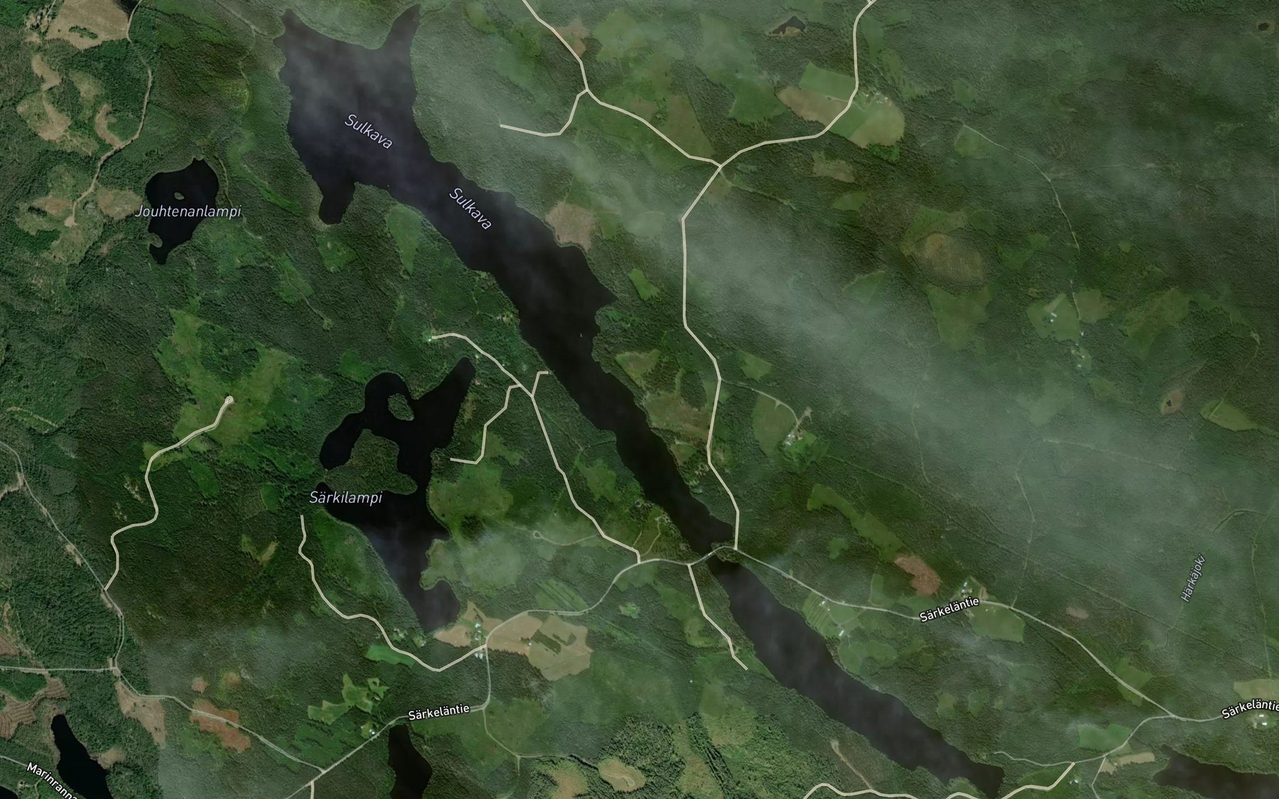 Satellite map of the Sulkava