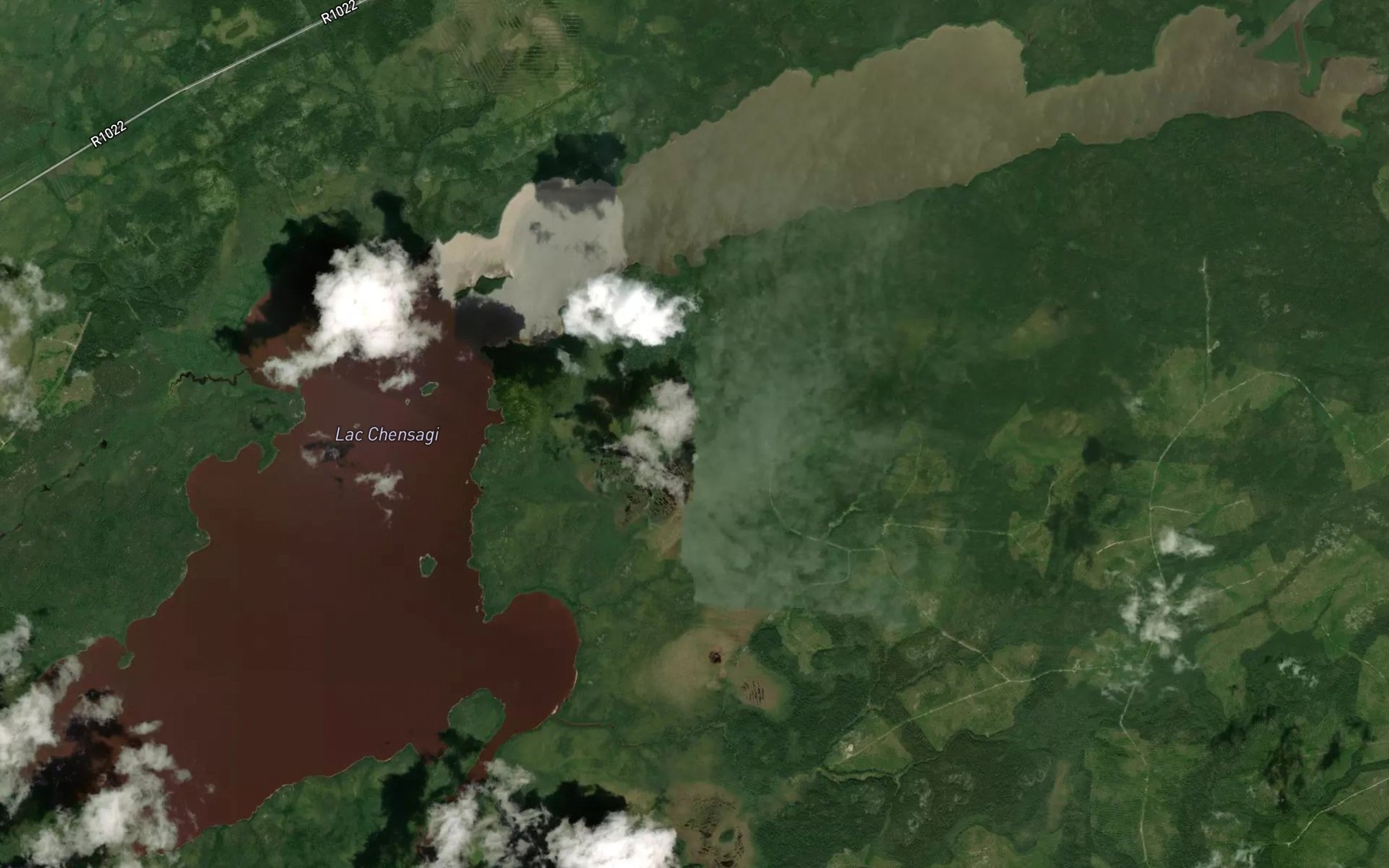 Satellite map of the Lac Chensagi