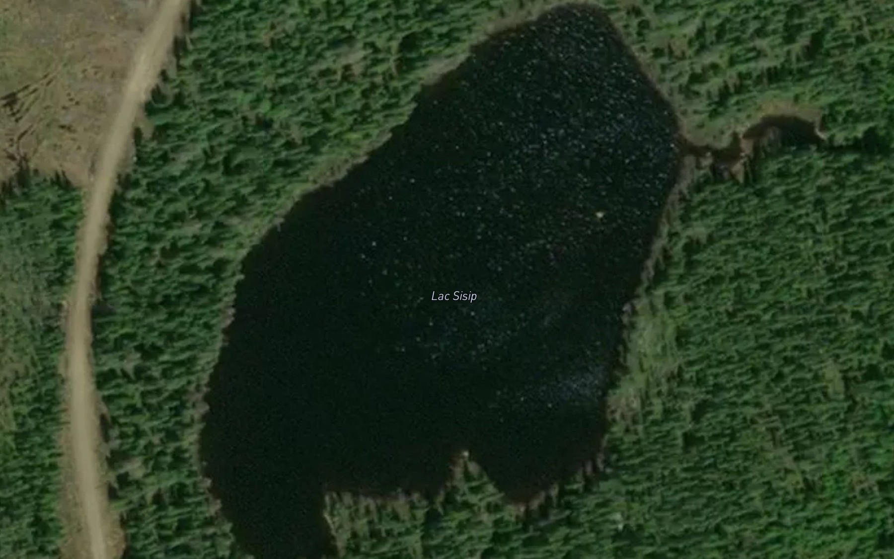 Satellite map of the Lac Sisip
