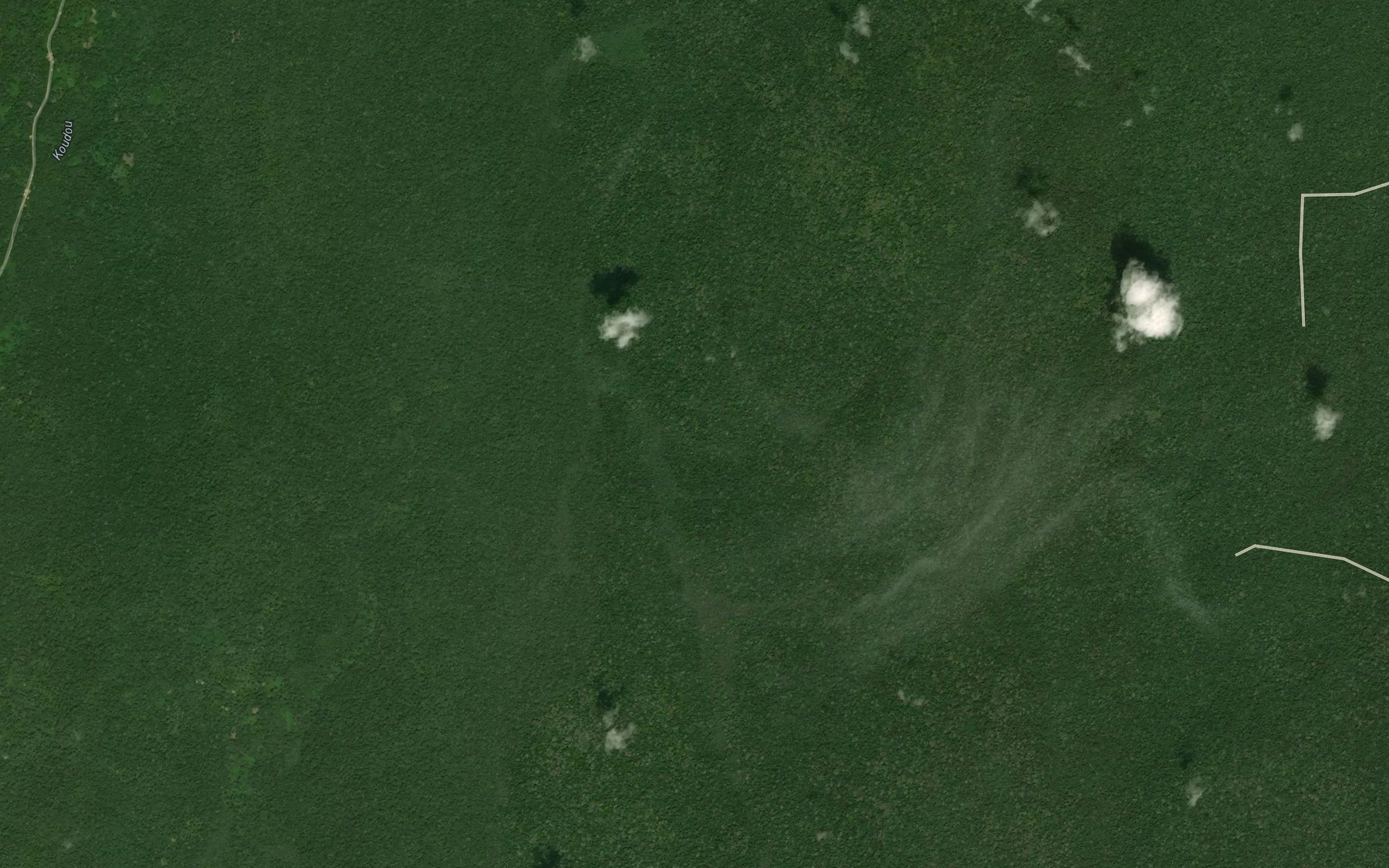 Satellite map of the Namougougou