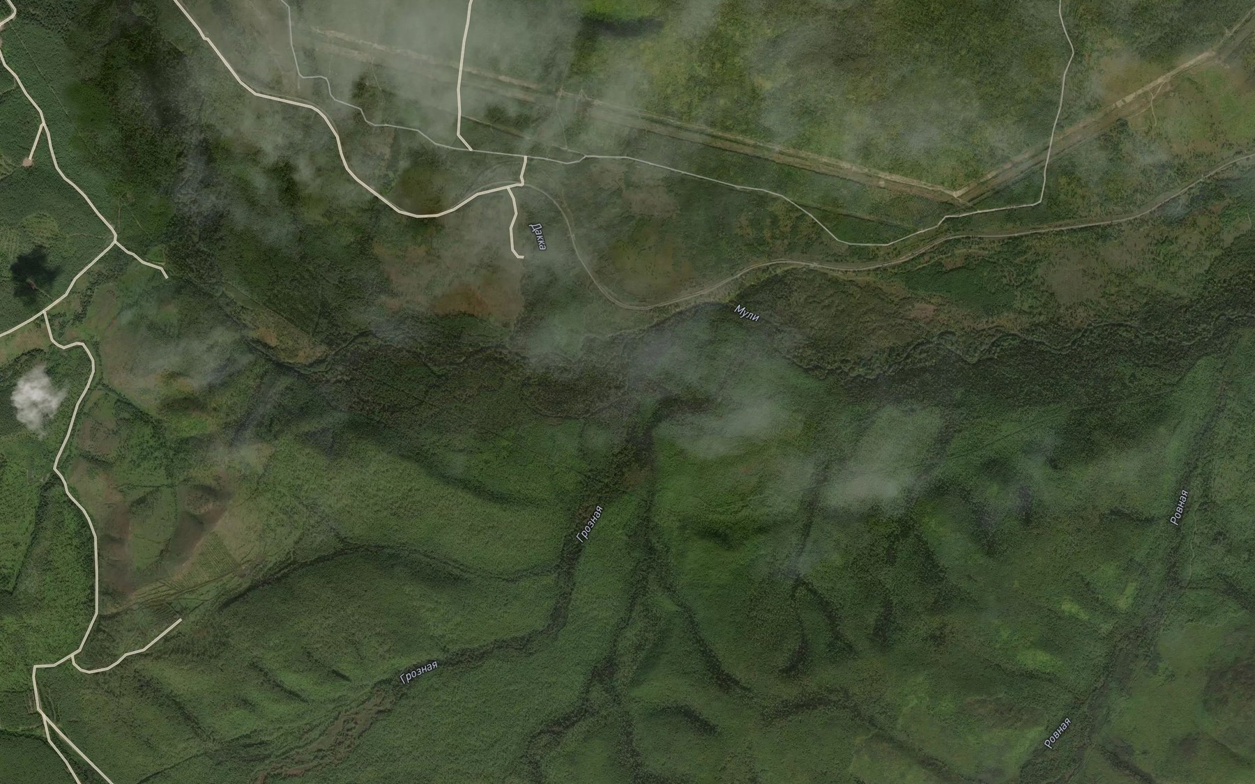 Satellite map of the Groznaya