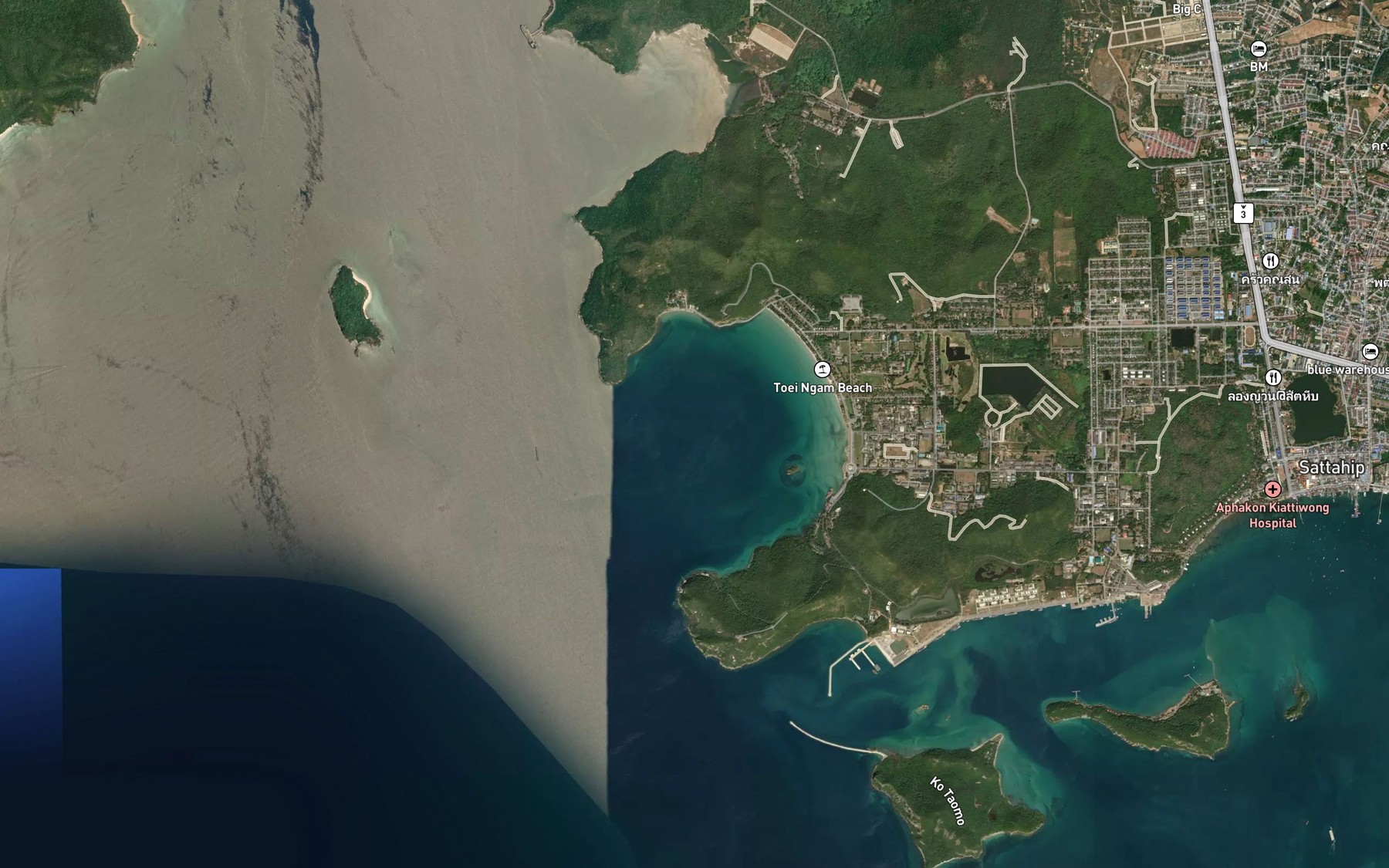 Satellite map of the Ao Toei Ngam