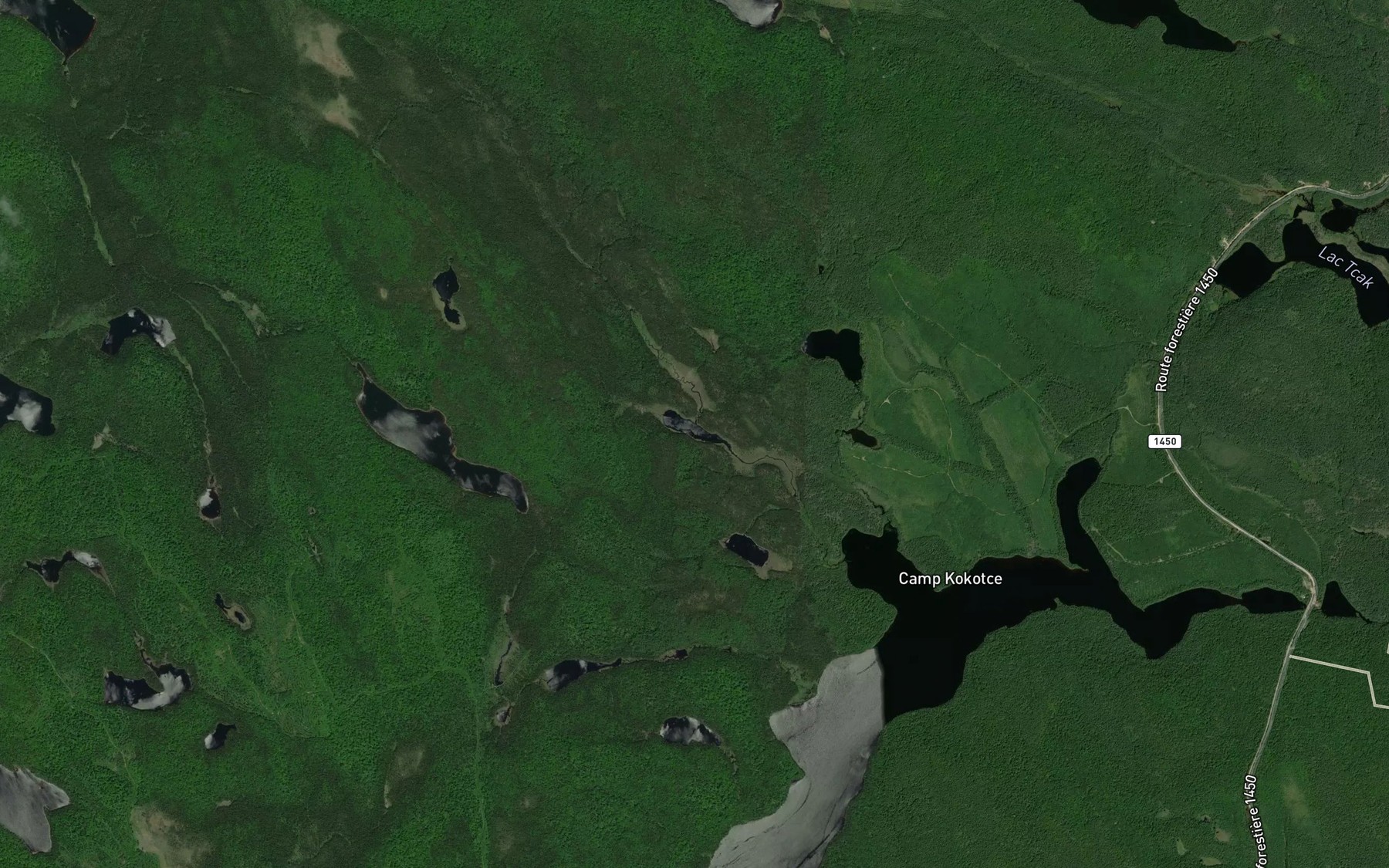 Satellite map of the Lac Piciw Kakanawapatak