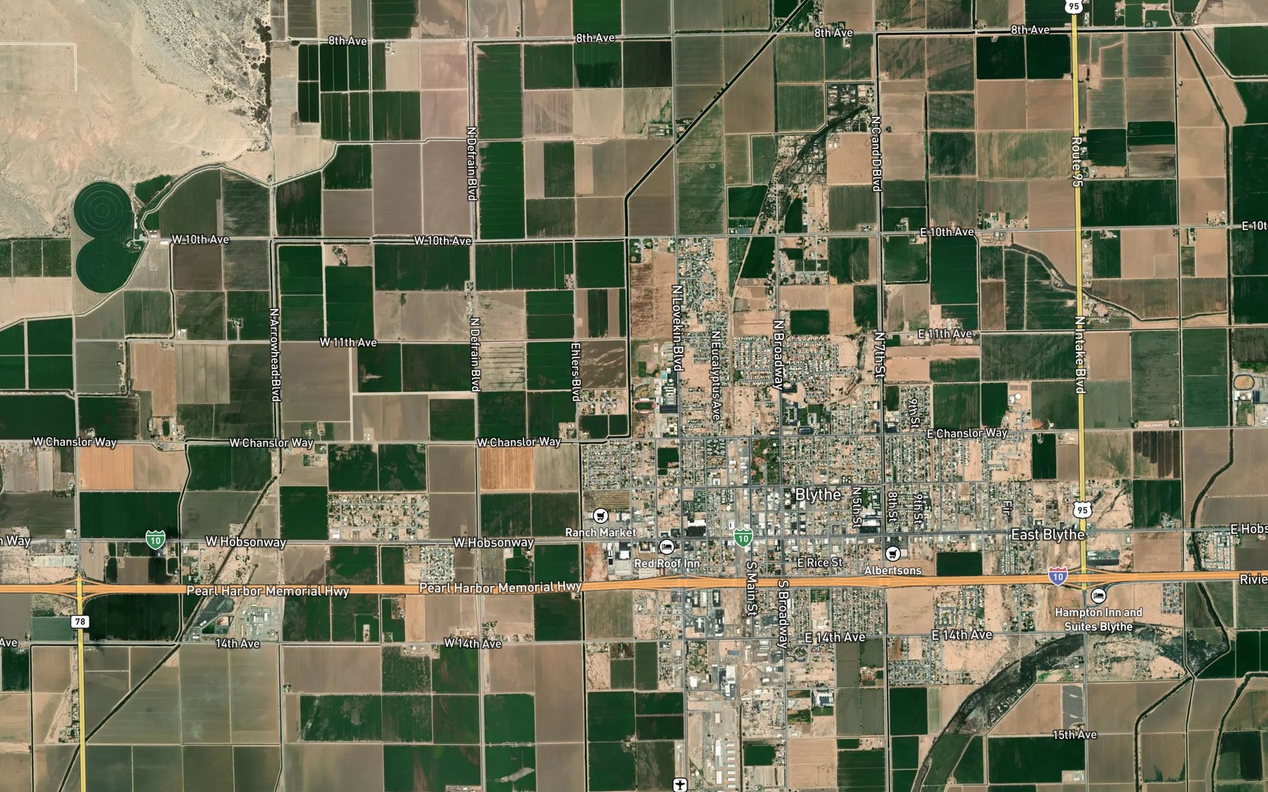 Satellite map of the C Canal
