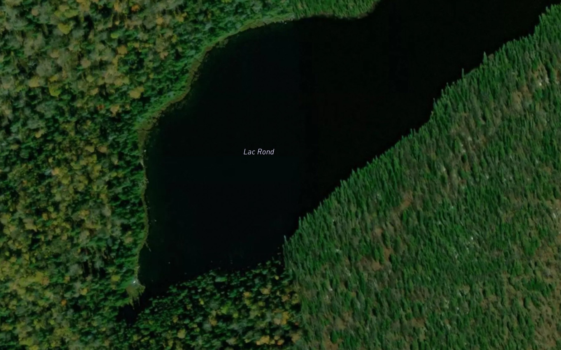 Satellite map of the Lac Rond