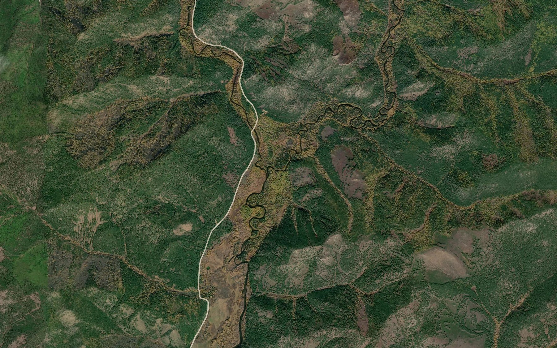 Satellite map of the Abaga