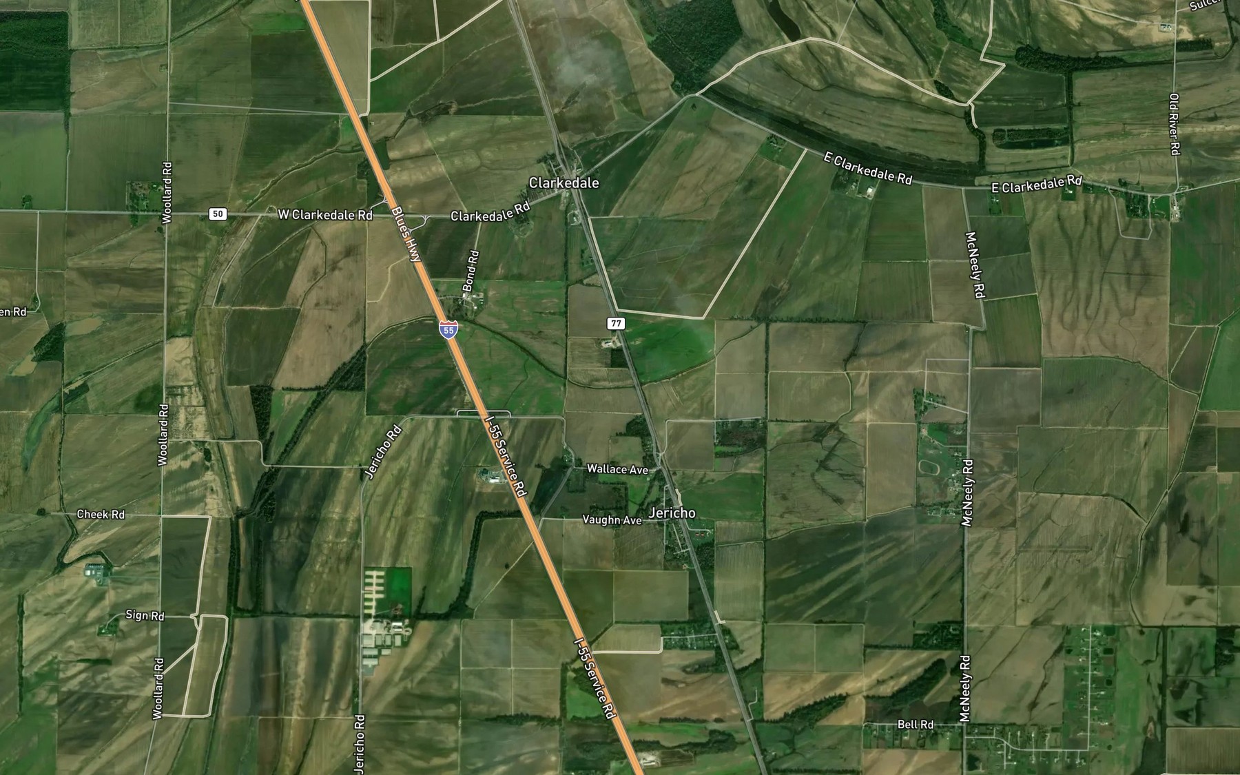 Satellite map of the Ditch Number 8