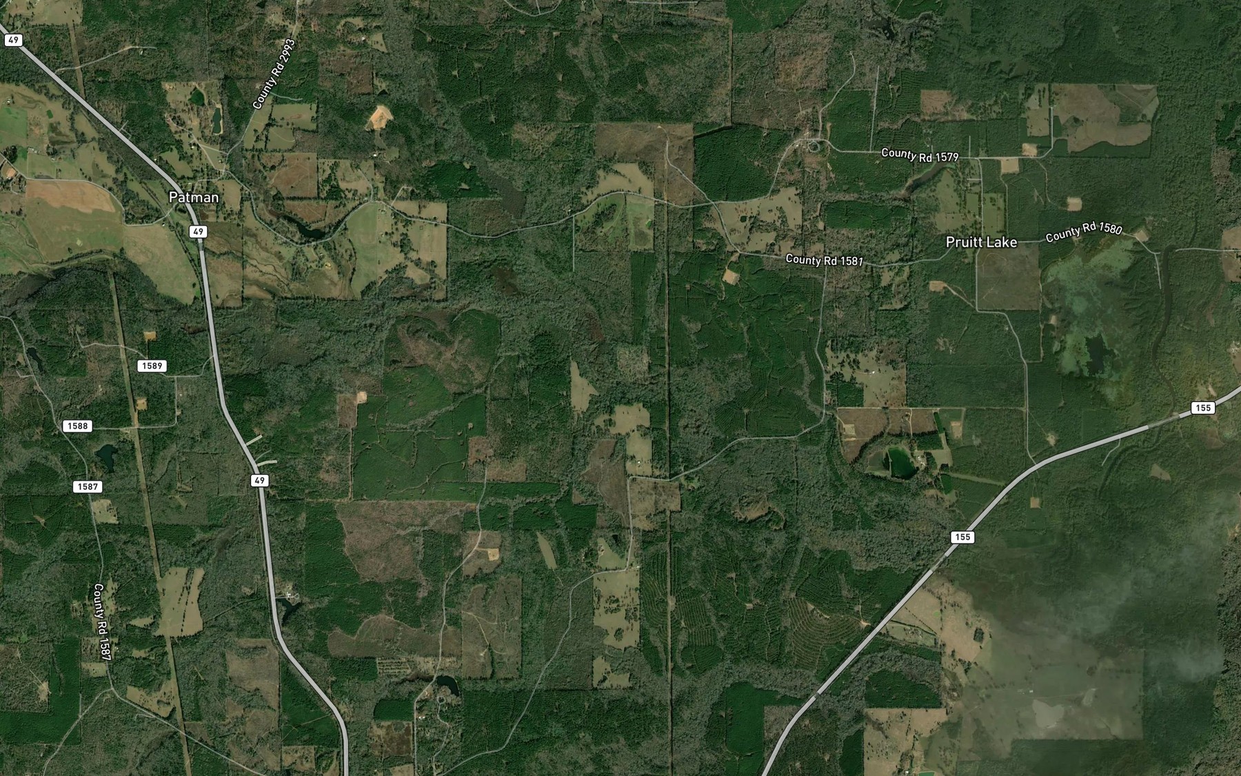 Satellite map of the Sturdivant Branch
