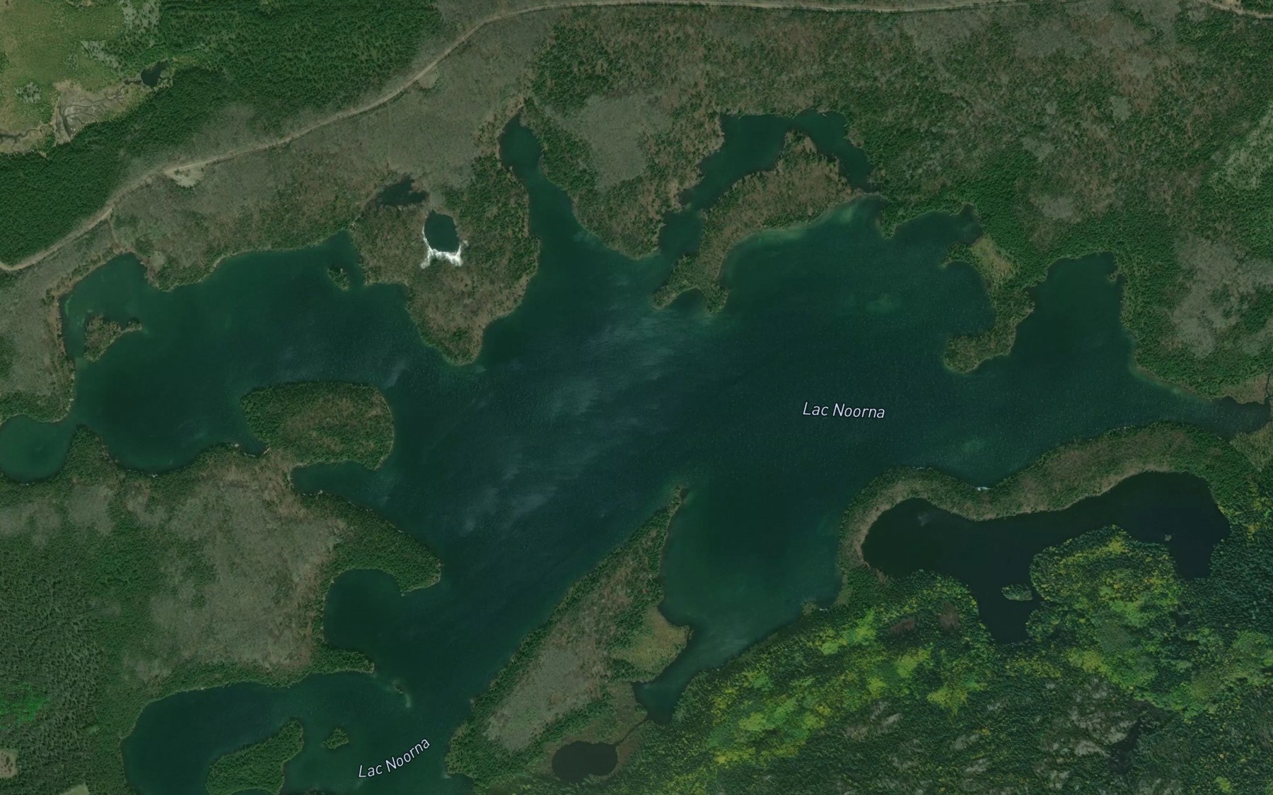 Satellite map of the Lac Noorna