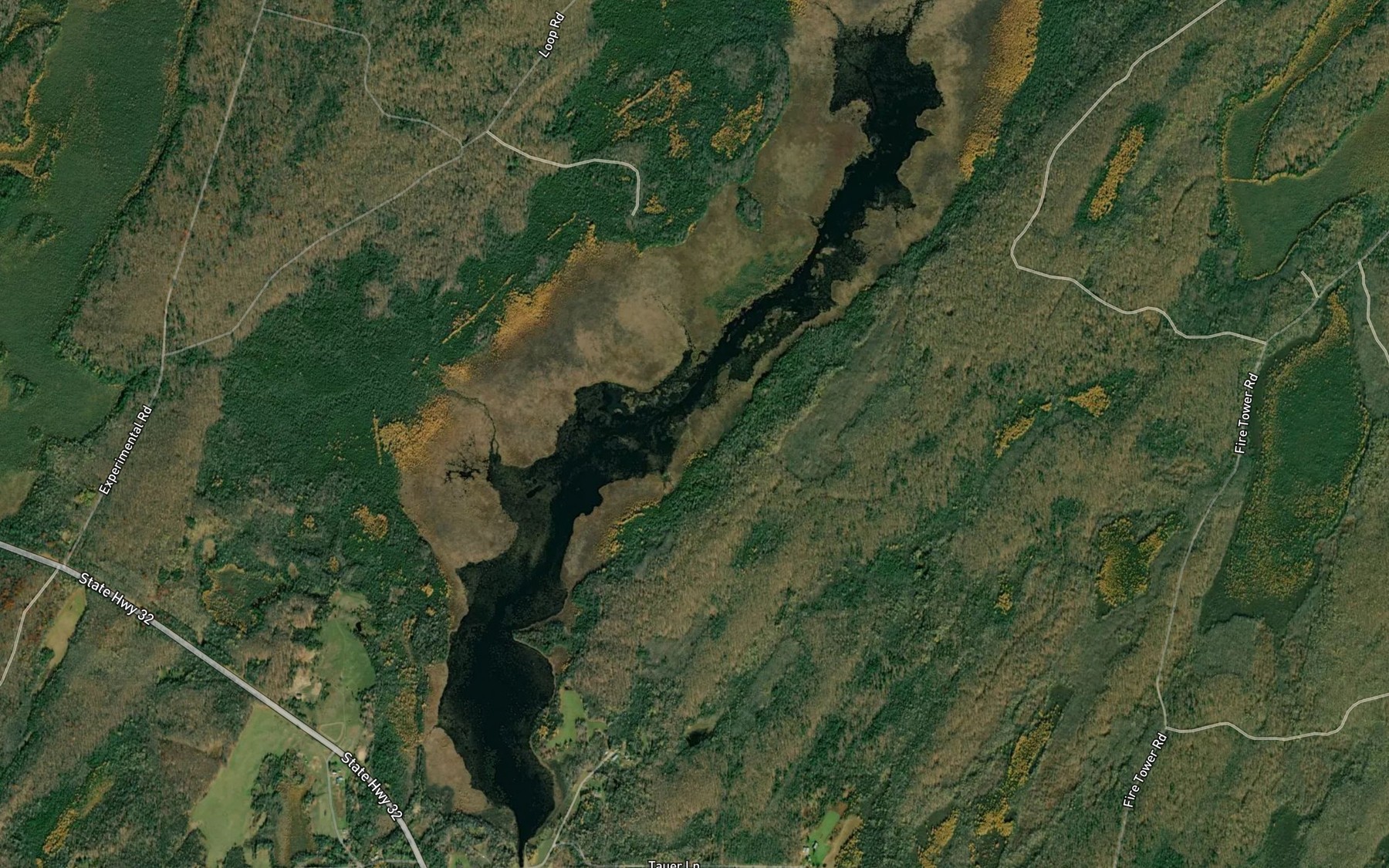 Satellite map of the Hiles Mill Pond 17